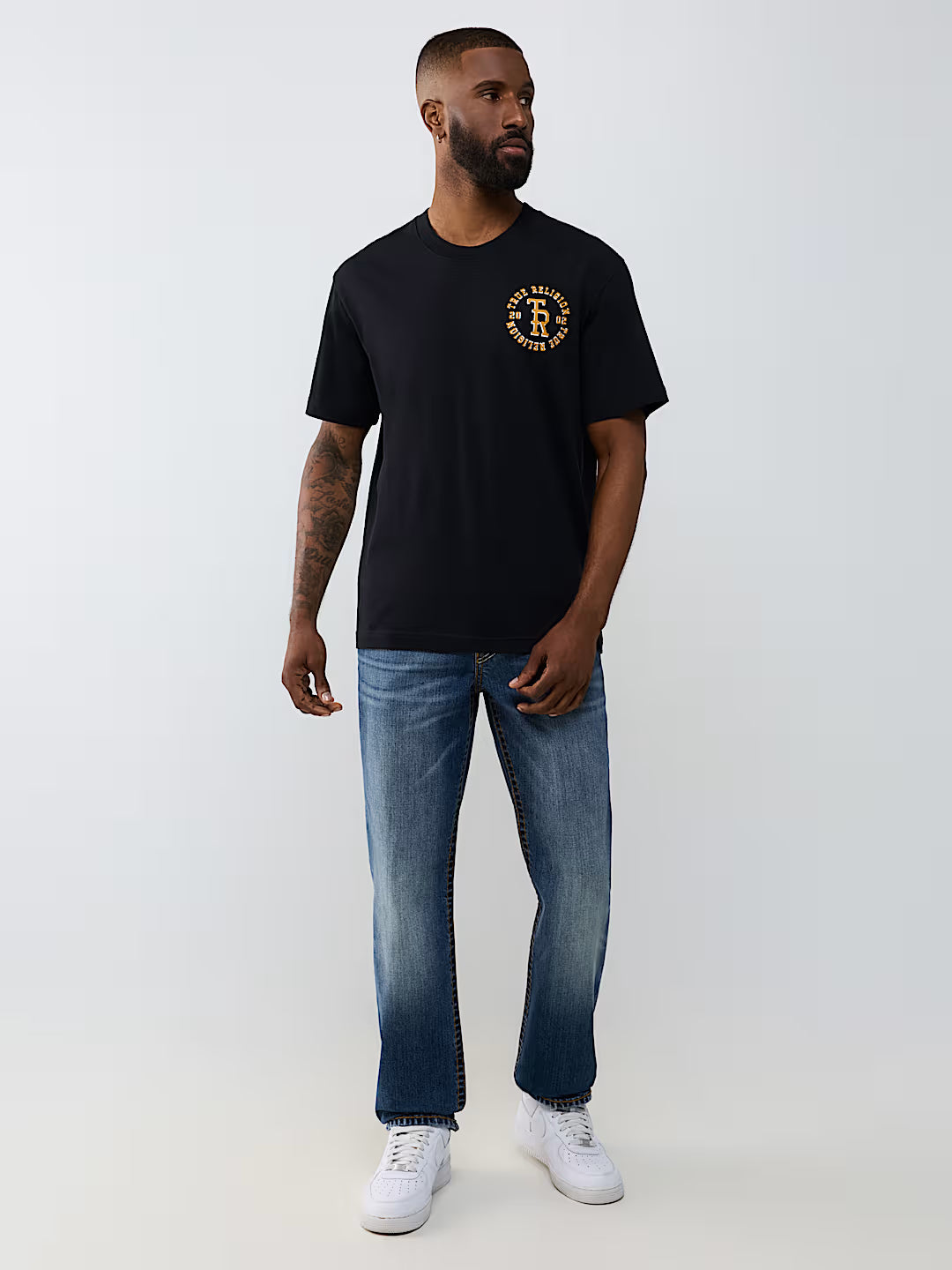 True Religion - Stacked Logo Tee