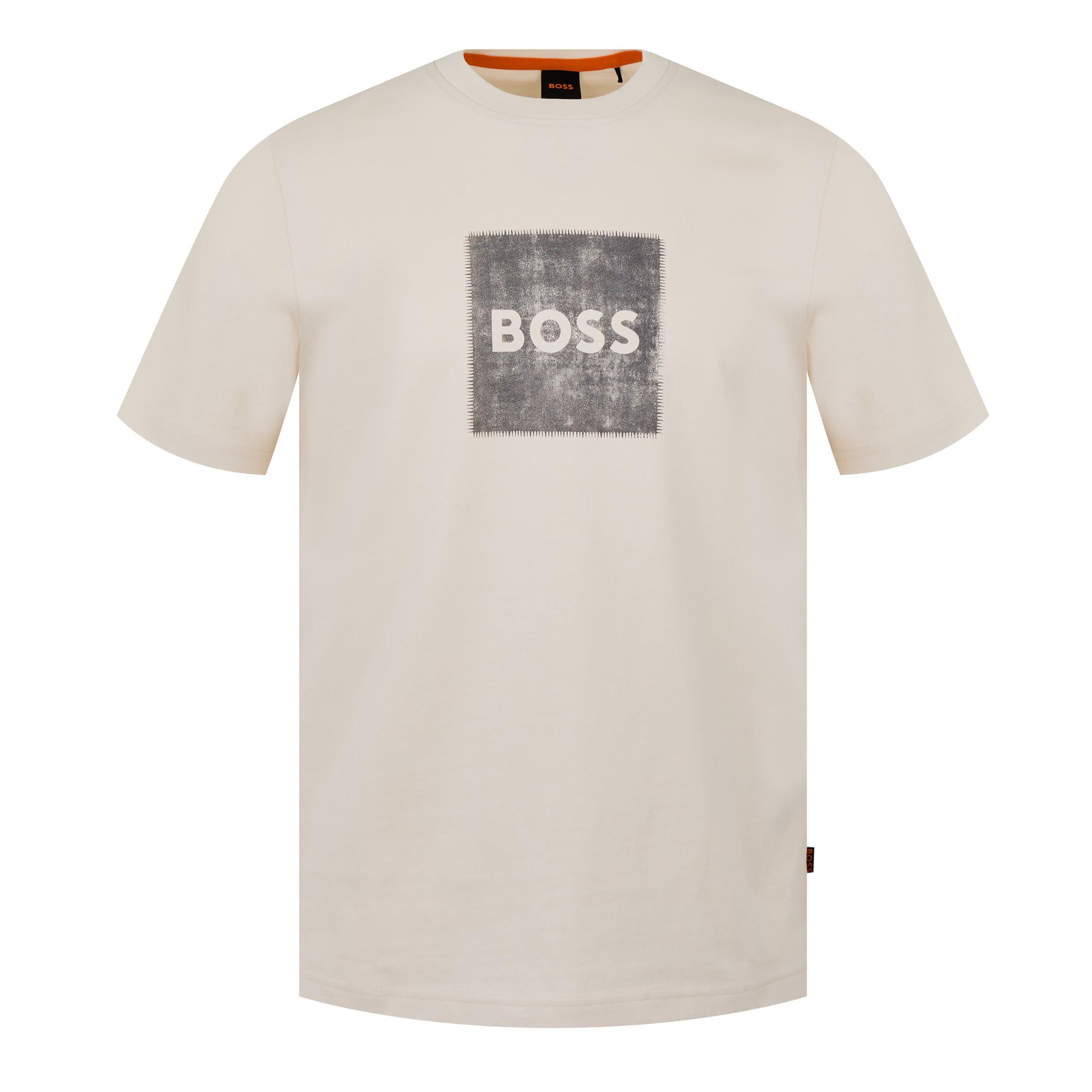 BOSS - Mens BOSS ORANGE Short Sleeve T-Shirt with Contemporary Stitched Logo