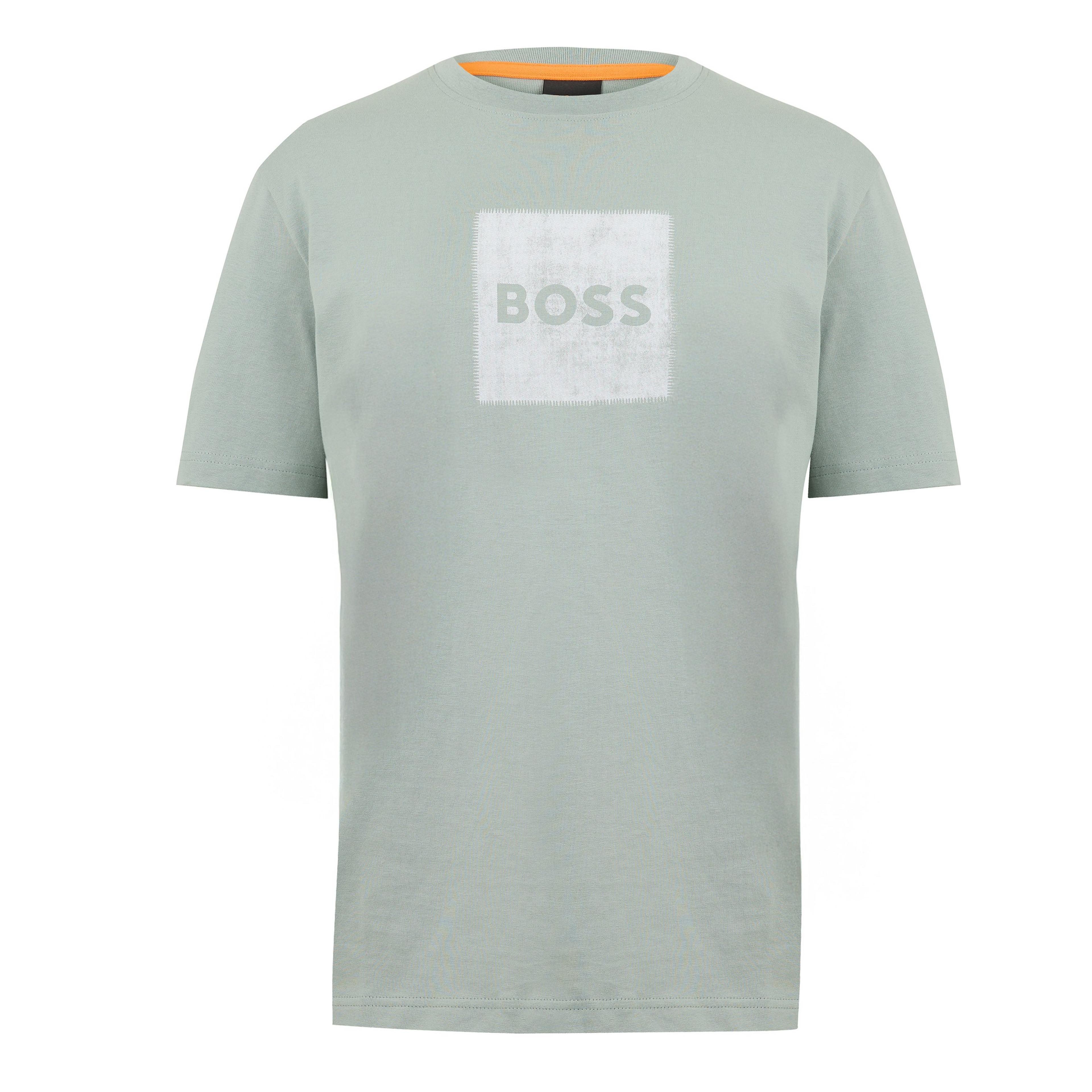 BOSS - Mens BOSS ORANGE Short Sleeve T-Shirt with Contemporary Stitched Logo