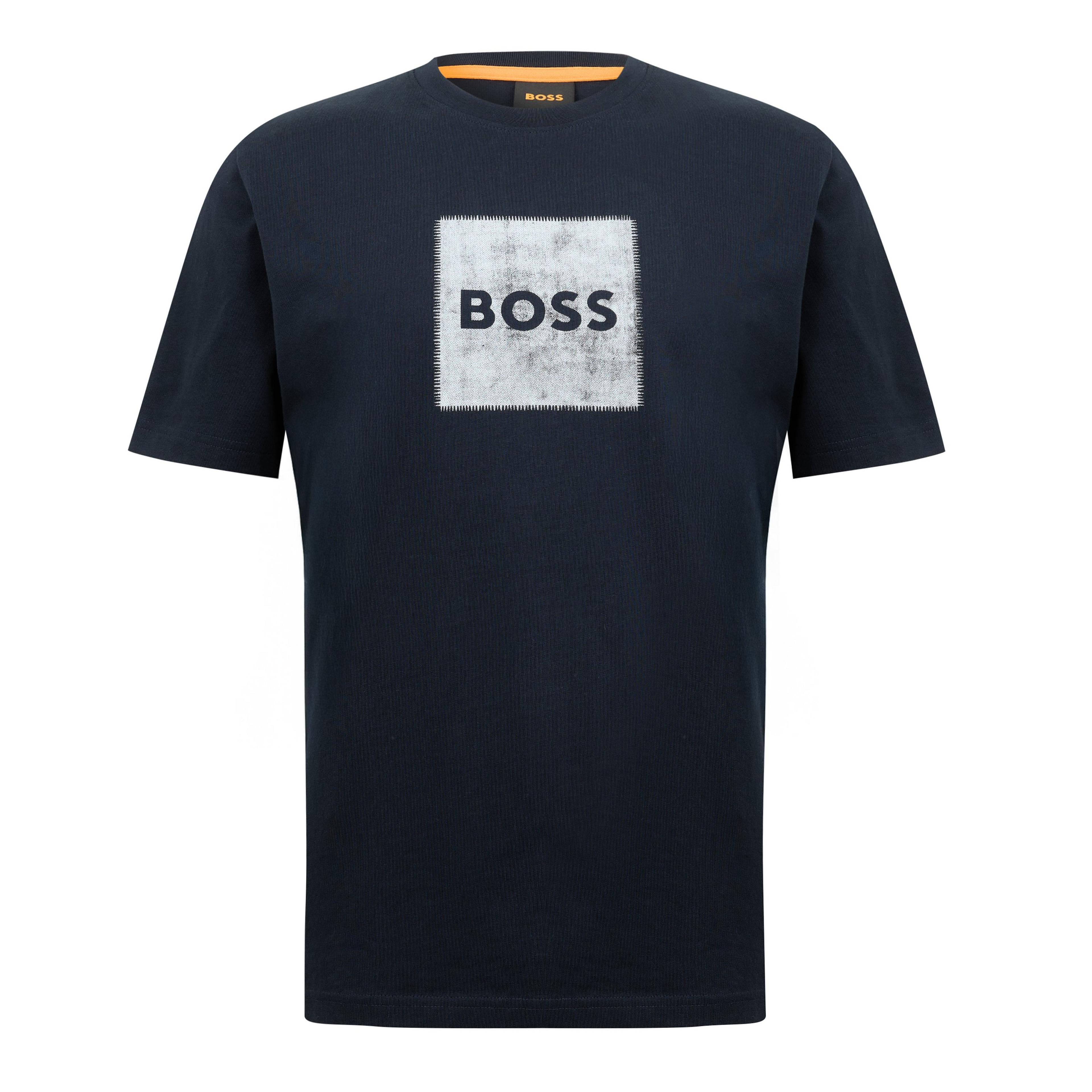 BOSS - Mens BOSS ORANGE Short Sleeve T-Shirt with Contemporary Stitched Logo