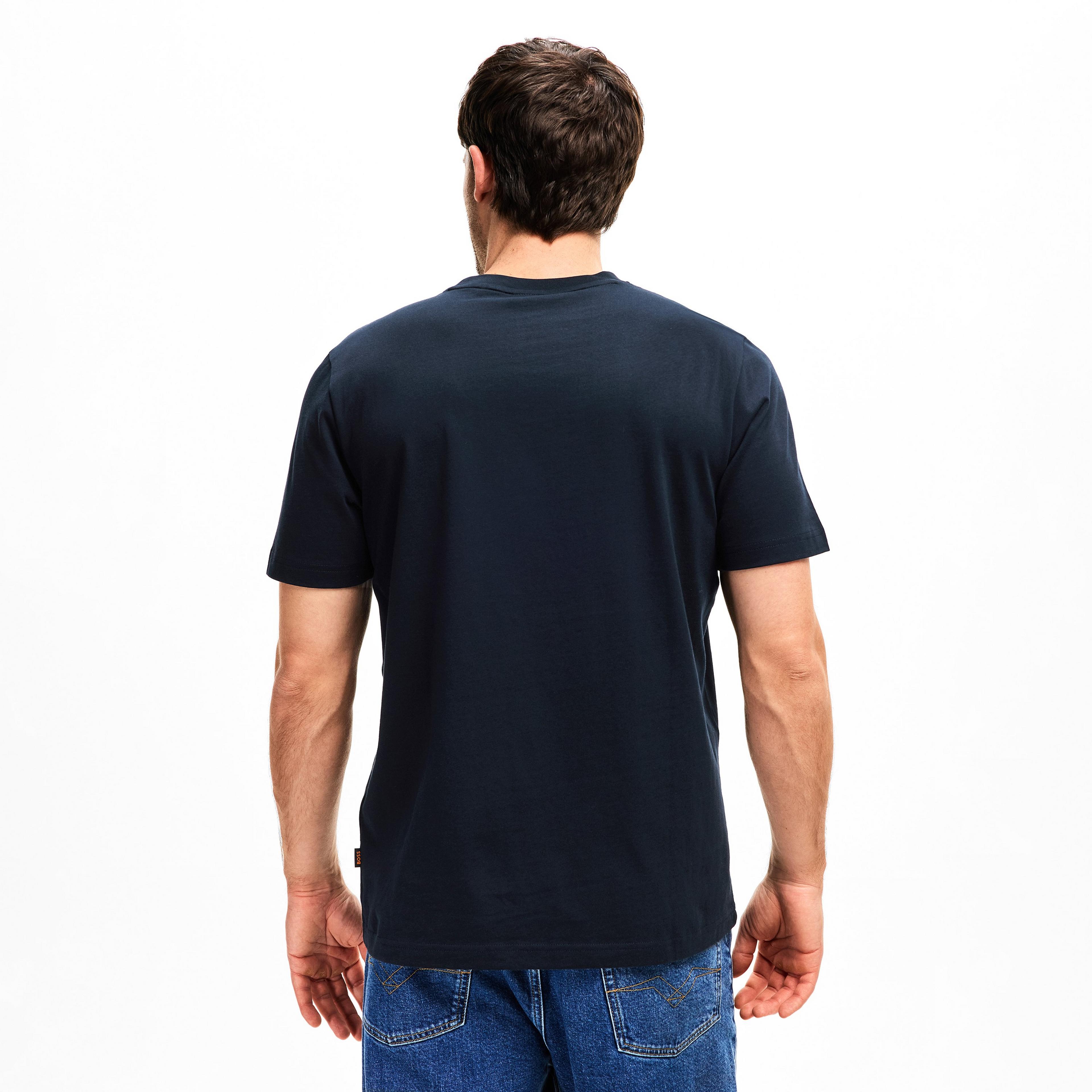 BOSS - Mens BOSS ORANGE Short Sleeve T-Shirt with Contemporary Stitched Logo