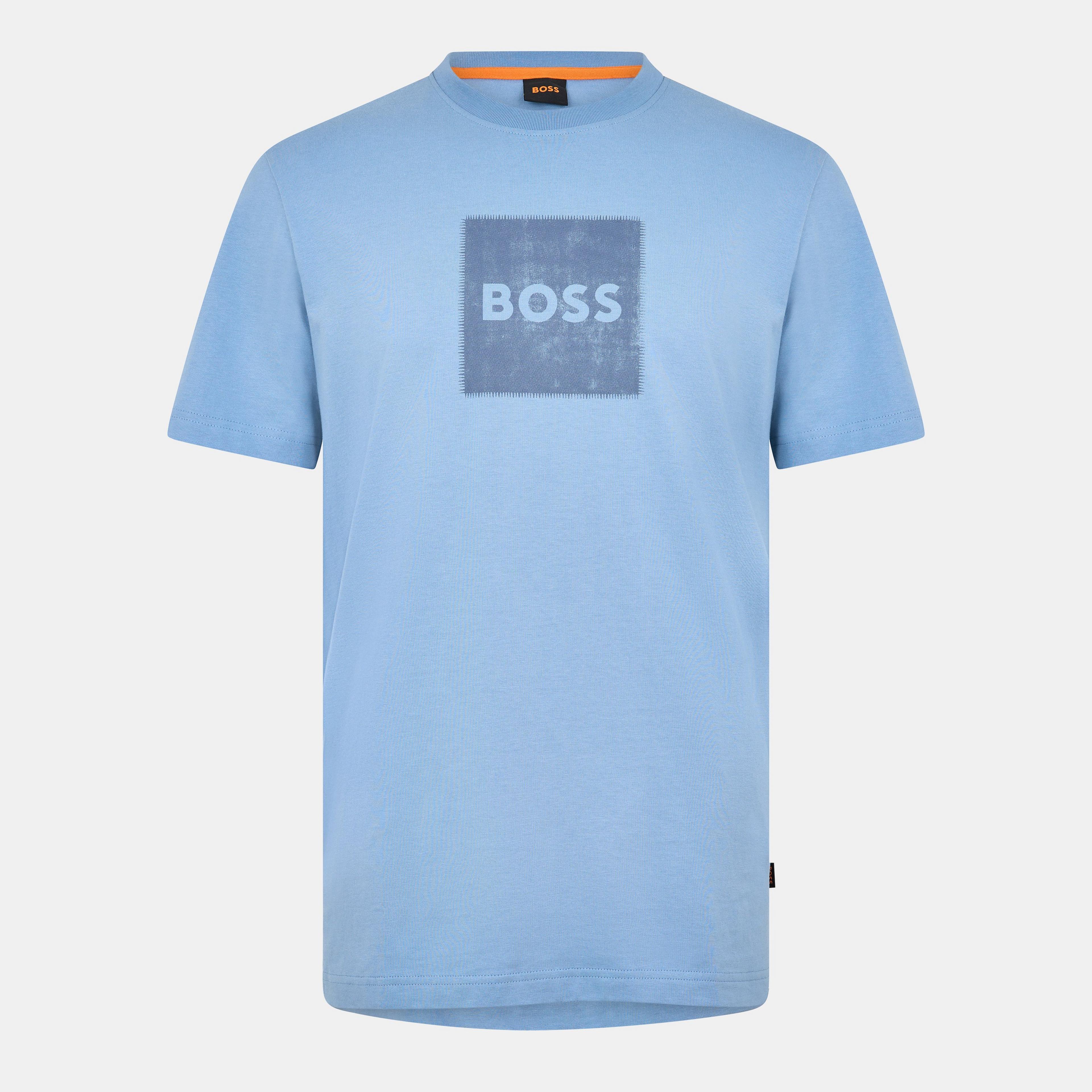 BOSS - Mens BOSS ORANGE Short Sleeve T-Shirt with Contemporary Stitched Logo