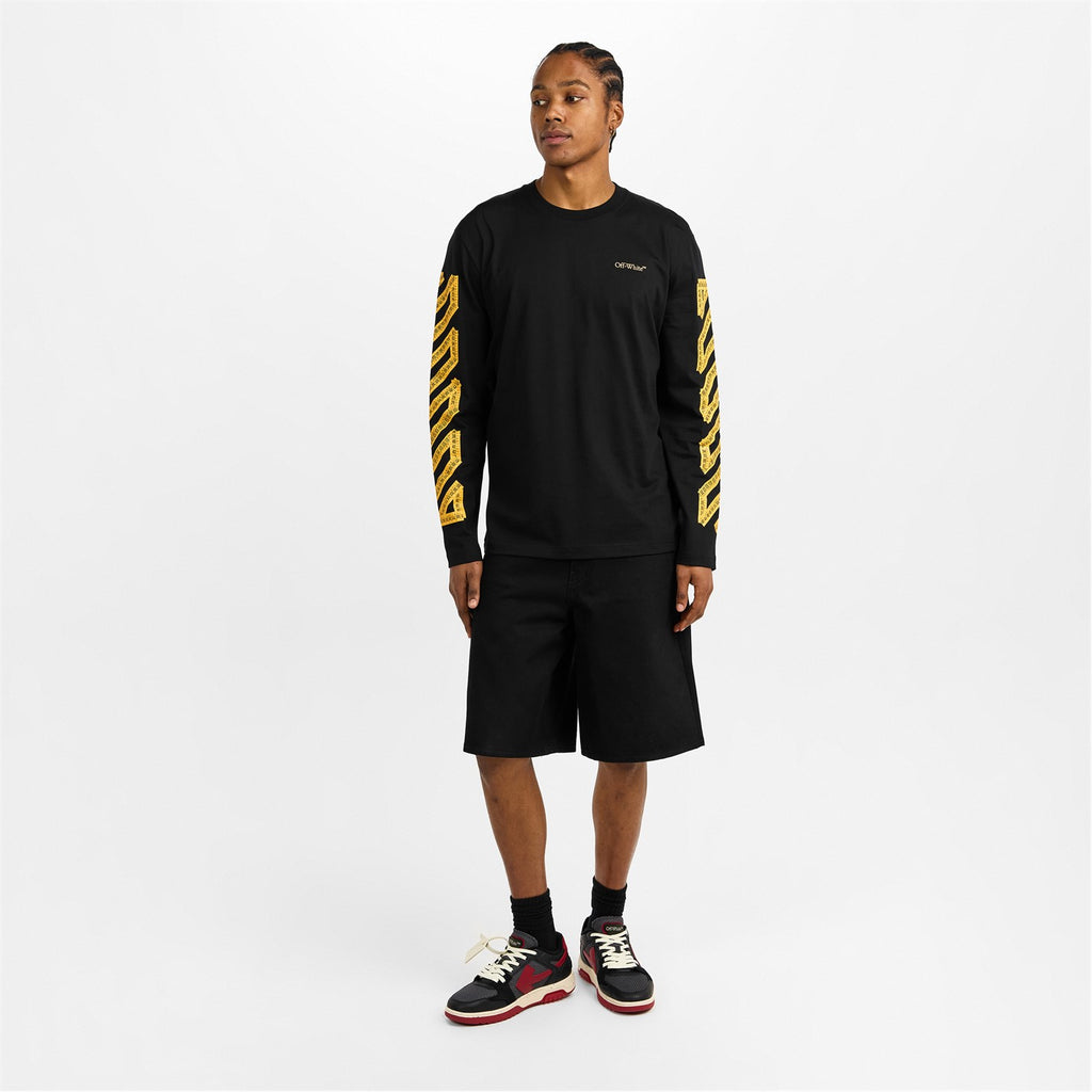 Off White - Men's Arrow Skate Long Sleeve T-Shirt