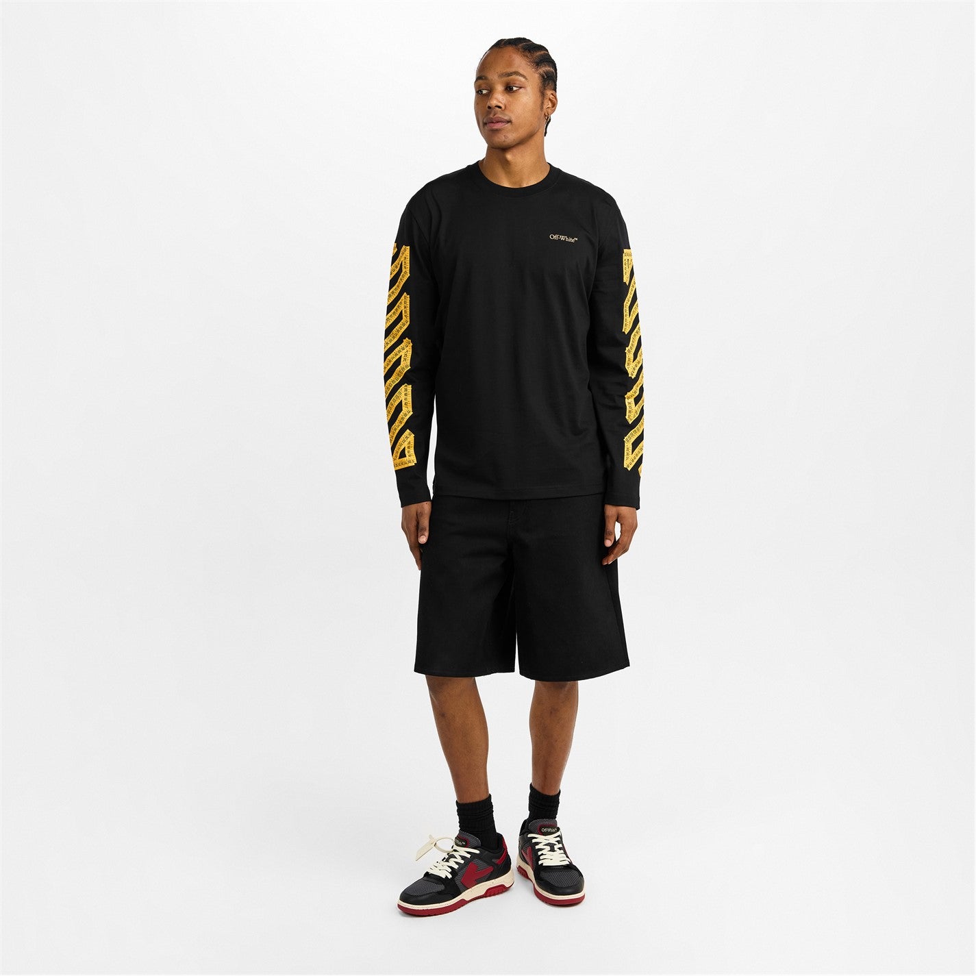 Off White - Men's Arrow Skate Long Sleeve T-Shirt
