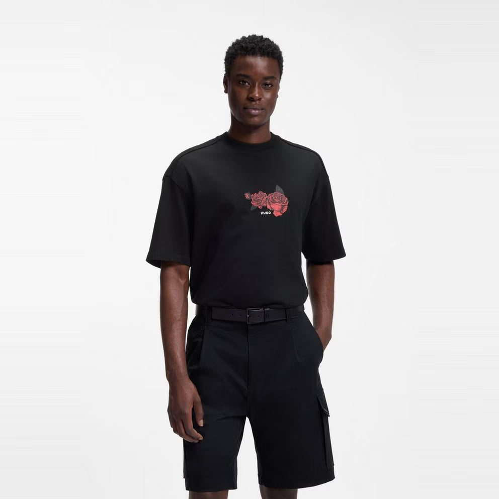 Hugo -  Mens HUGO Domans Short Sleeve T-Shirt with Artwork Detail