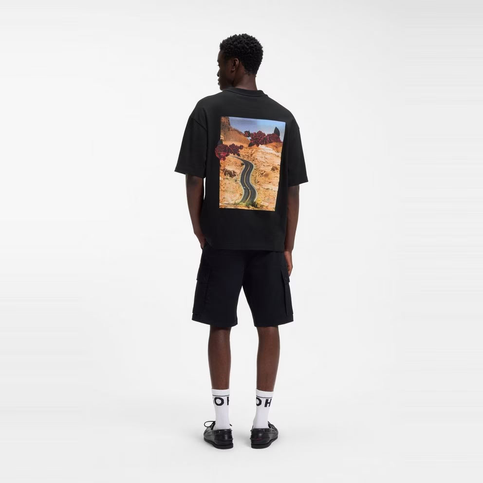 Hugo -  Mens HUGO Domans Short Sleeve T-Shirt with Artwork Detail