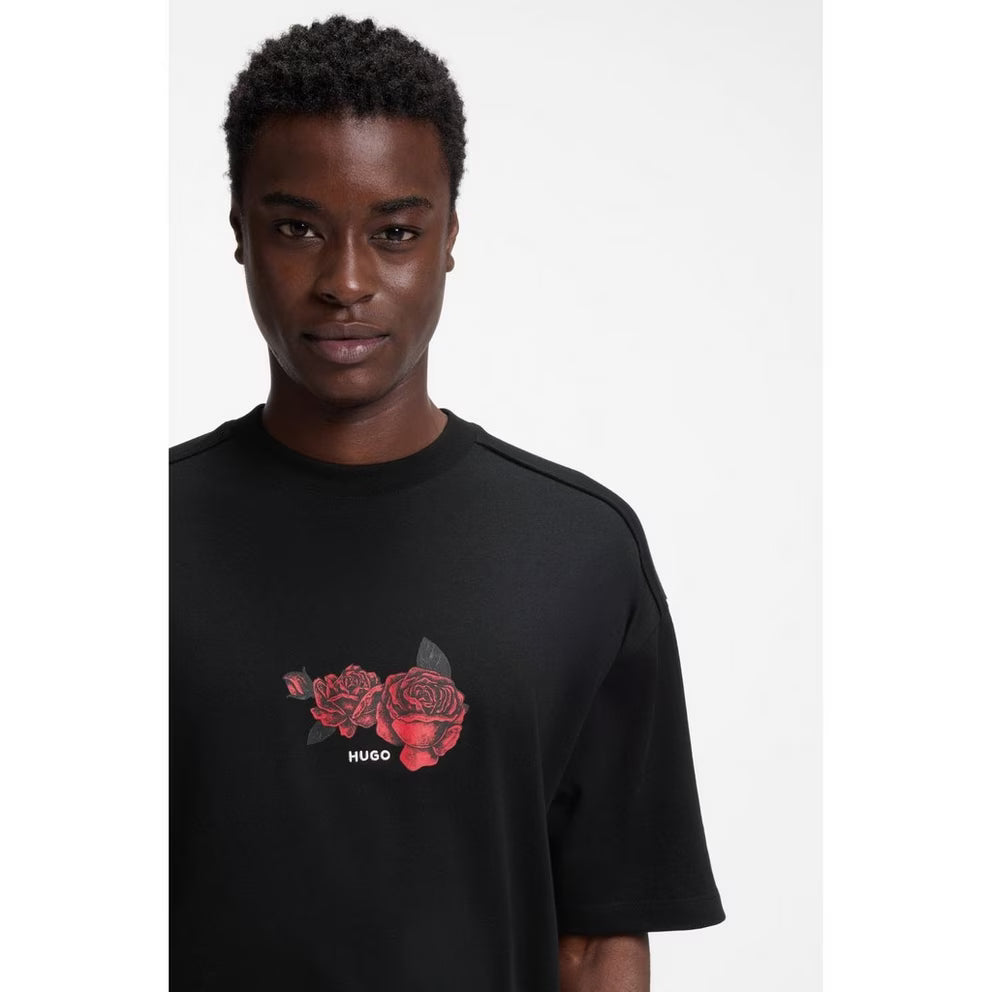 Hugo -  Mens HUGO Domans Short Sleeve T-Shirt with Artwork Detail