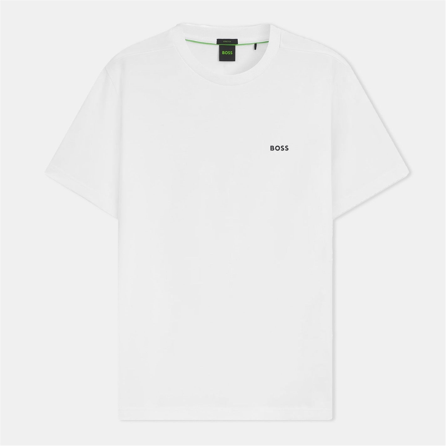 Boss - Mens BOSS GREEN T-Shirt with Logo Design Stretch Cotton