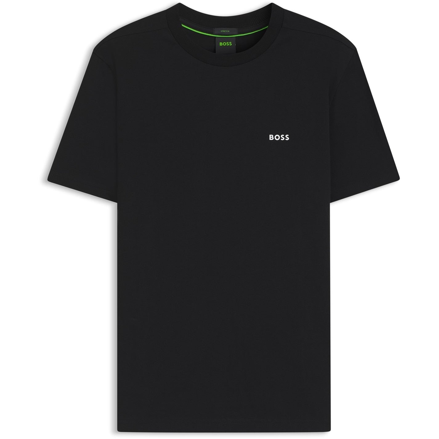 Boss - Mens BOSS GREEN T-Shirt with Logo Design Stretch Cotton