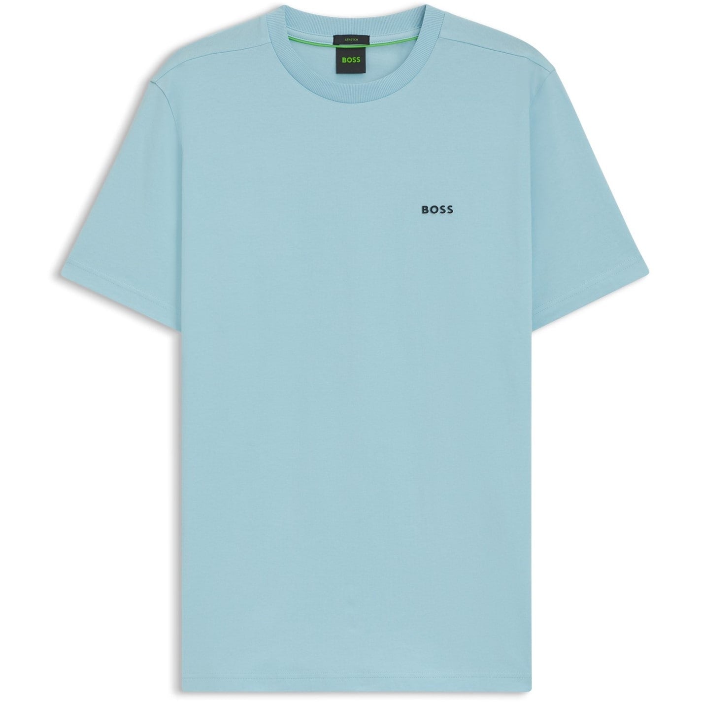 Boss - Mens BOSS GREEN T-Shirt with Logo Design Stretch Cotton