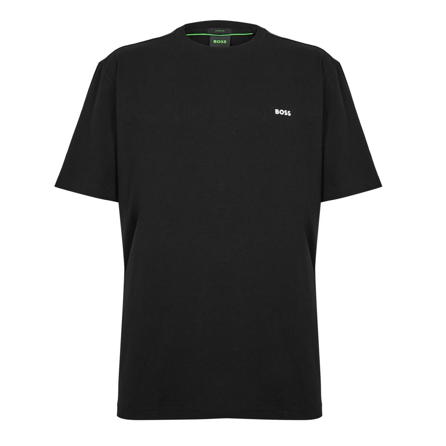 Boss - Mens BOSS GREEN T-Shirt with Logo Design Stretch Cotton