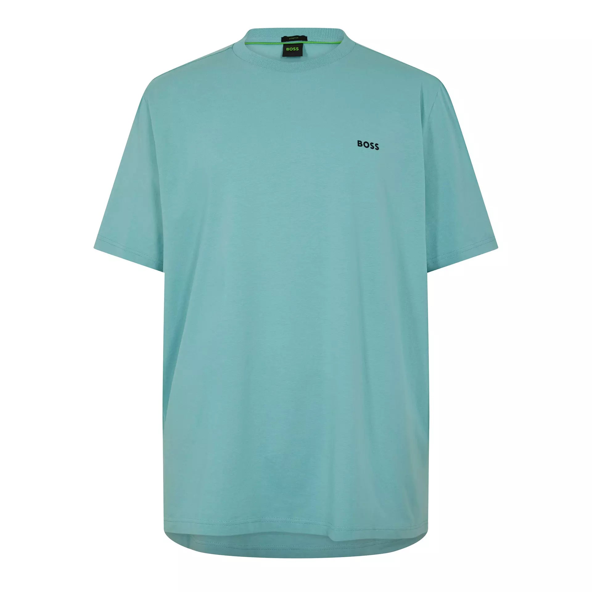 Boss - Mens BOSS GREEN T-Shirt with Logo Design Stretch Cotton