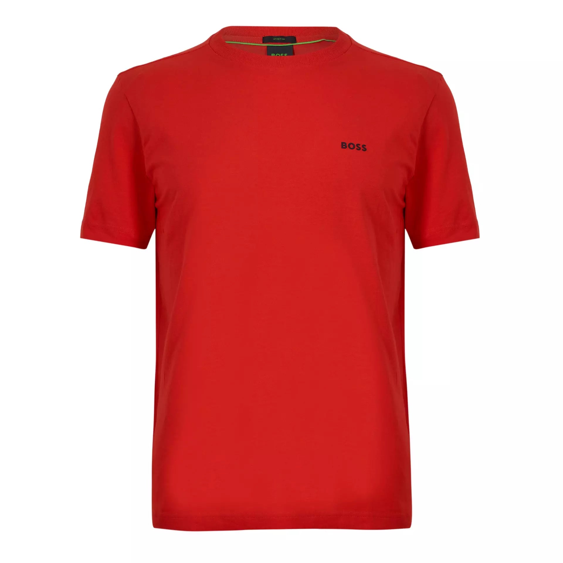 Boss - Mens BOSS GREEN T-Shirt with Logo Design Stretch Cotton