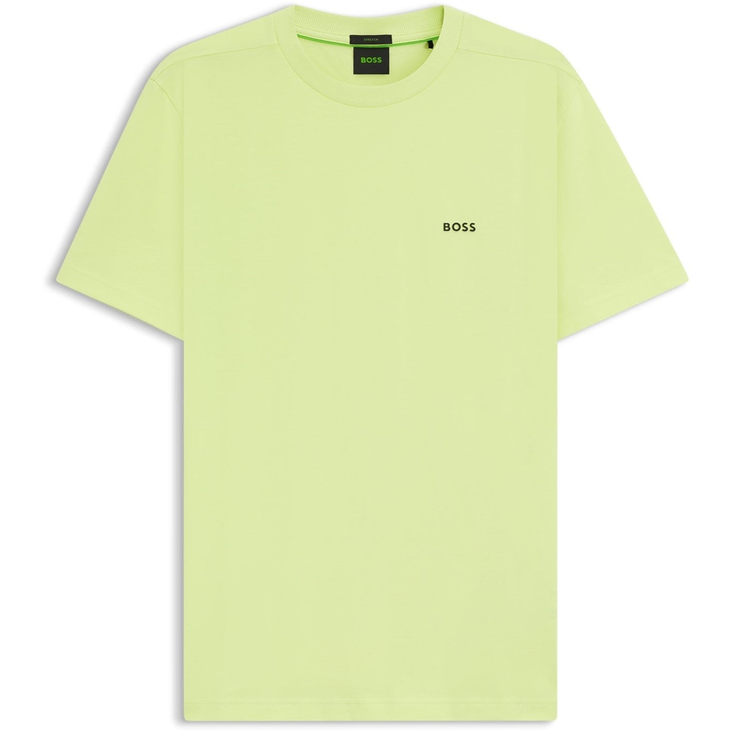 Boss - Mens BOSS GREEN T-Shirt with Logo Design Stretch Cotton