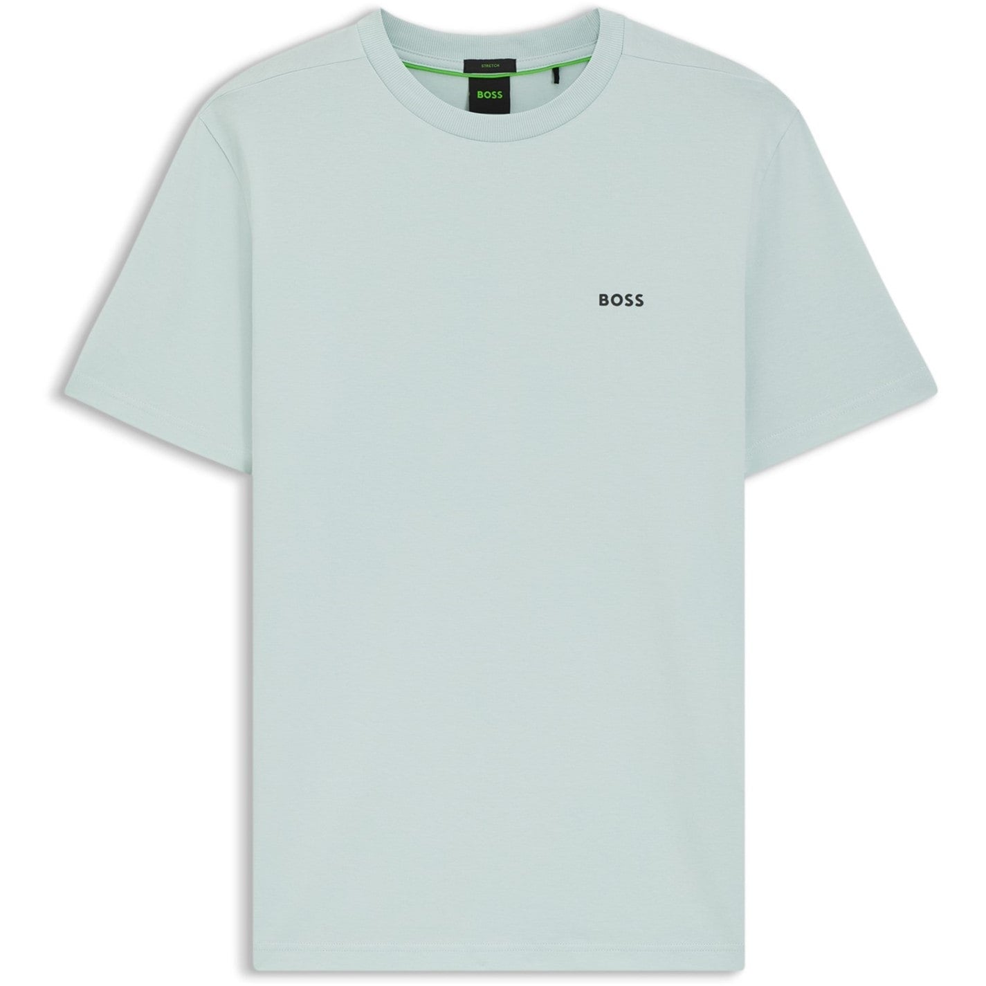 Boss - Mens BOSS GREEN T-Shirt with Logo Design Stretch Cotton