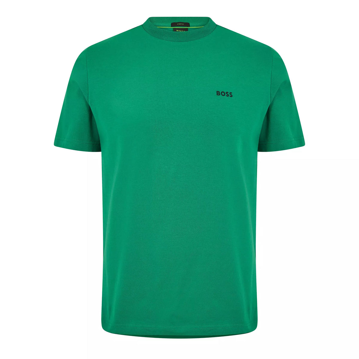 Boss - Mens BOSS GREEN T-Shirt with Logo Design Stretch Cotton