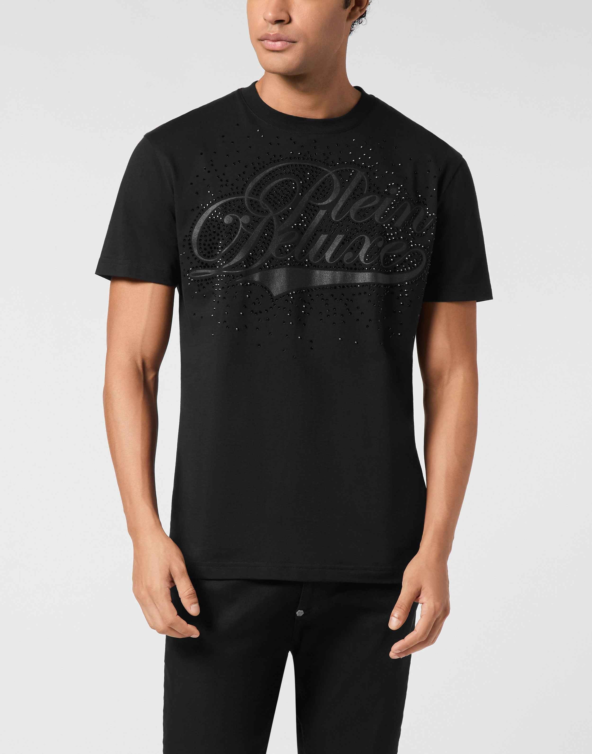 PHILIPP PLEIN - Round Neck T-Shirt Plein Deluxe Stones