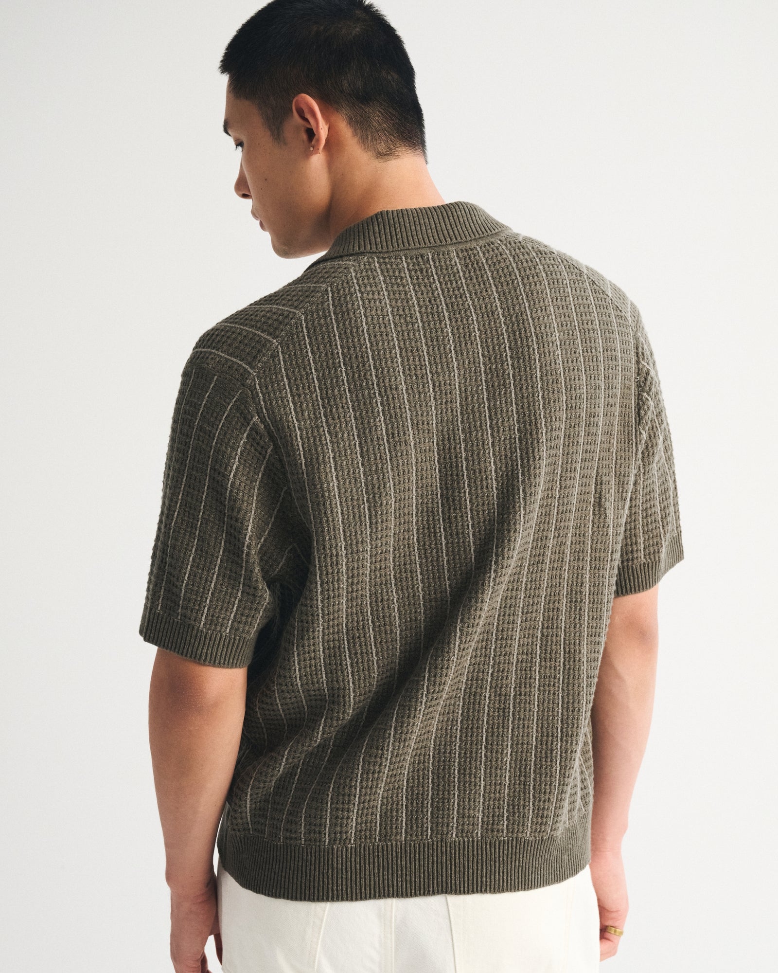 Abercrombie & Fitch - 100% Cotton 2-Button Sweater Polo