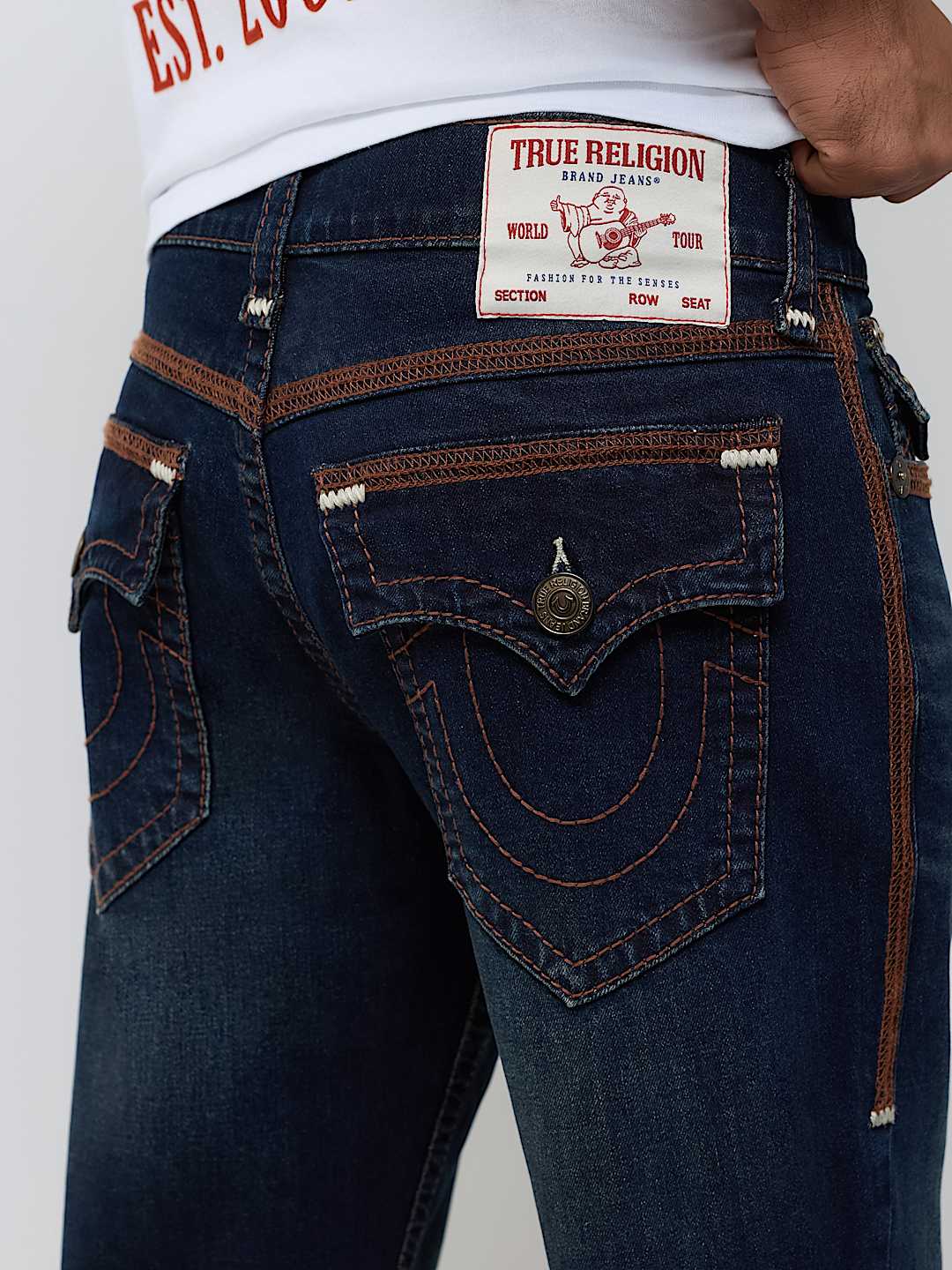 True Religion - Billy Super Flatlock Flap Bootcut Jean 34"