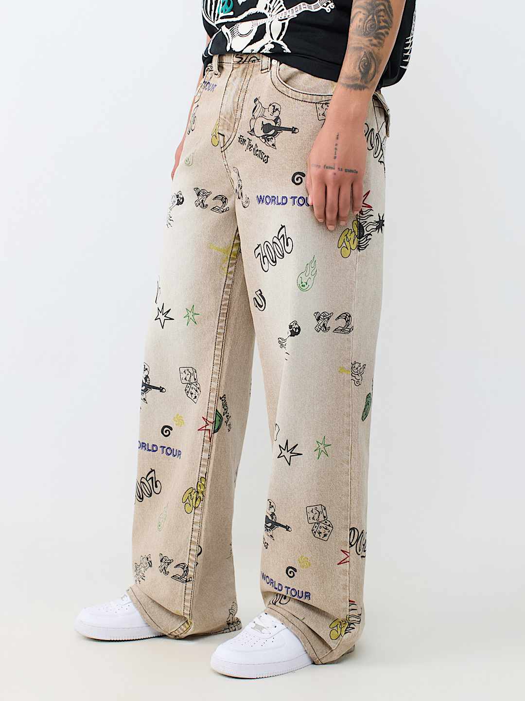 True Religion - Vinny Doodle Flap Ultra Baggy Jean 34"