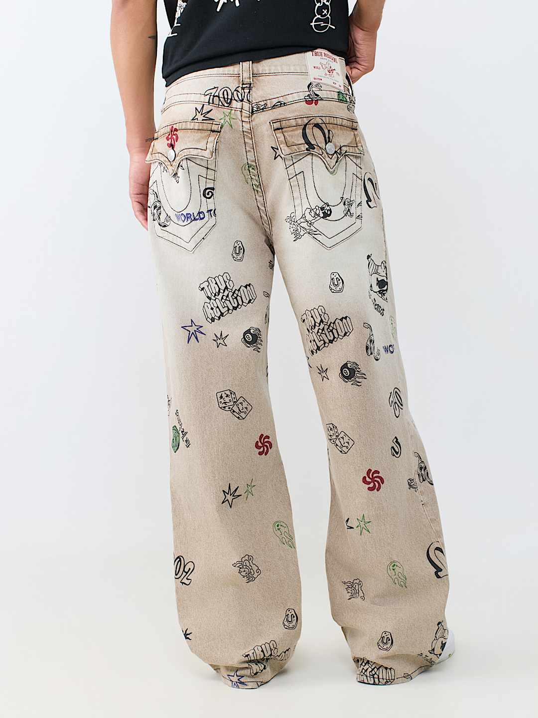 True Religion - Vinny Doodle Flap Ultra Baggy Jean 34"