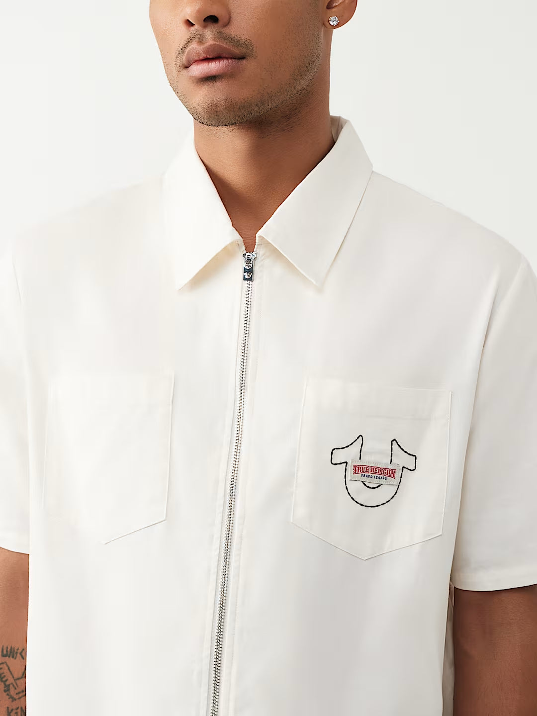 True Religion - Full-Zip Buddha Shirt