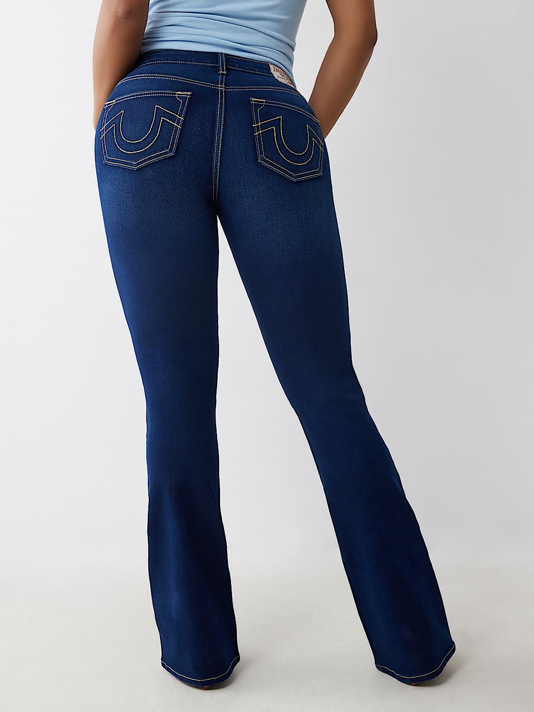 True Religion -BECCA MID RISE LUREX BOOTCUT JEAN