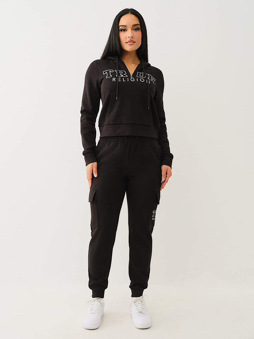 True Religion - IRIDESCENT QUARTER ZIP HOODIE