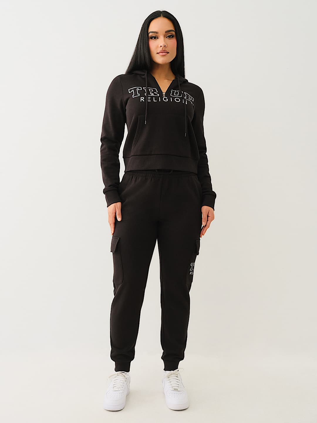 True Religion - IRIDESCENT QUARTER ZIP HOODIE