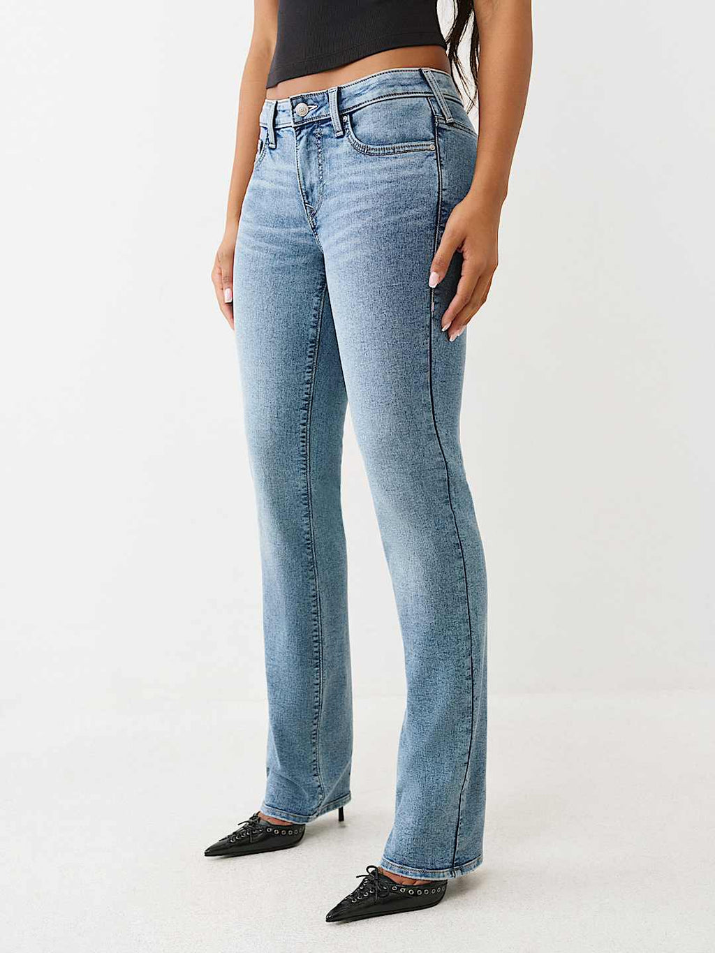 True Religion - BILLIE MID RISE STRAIGHT JEAN