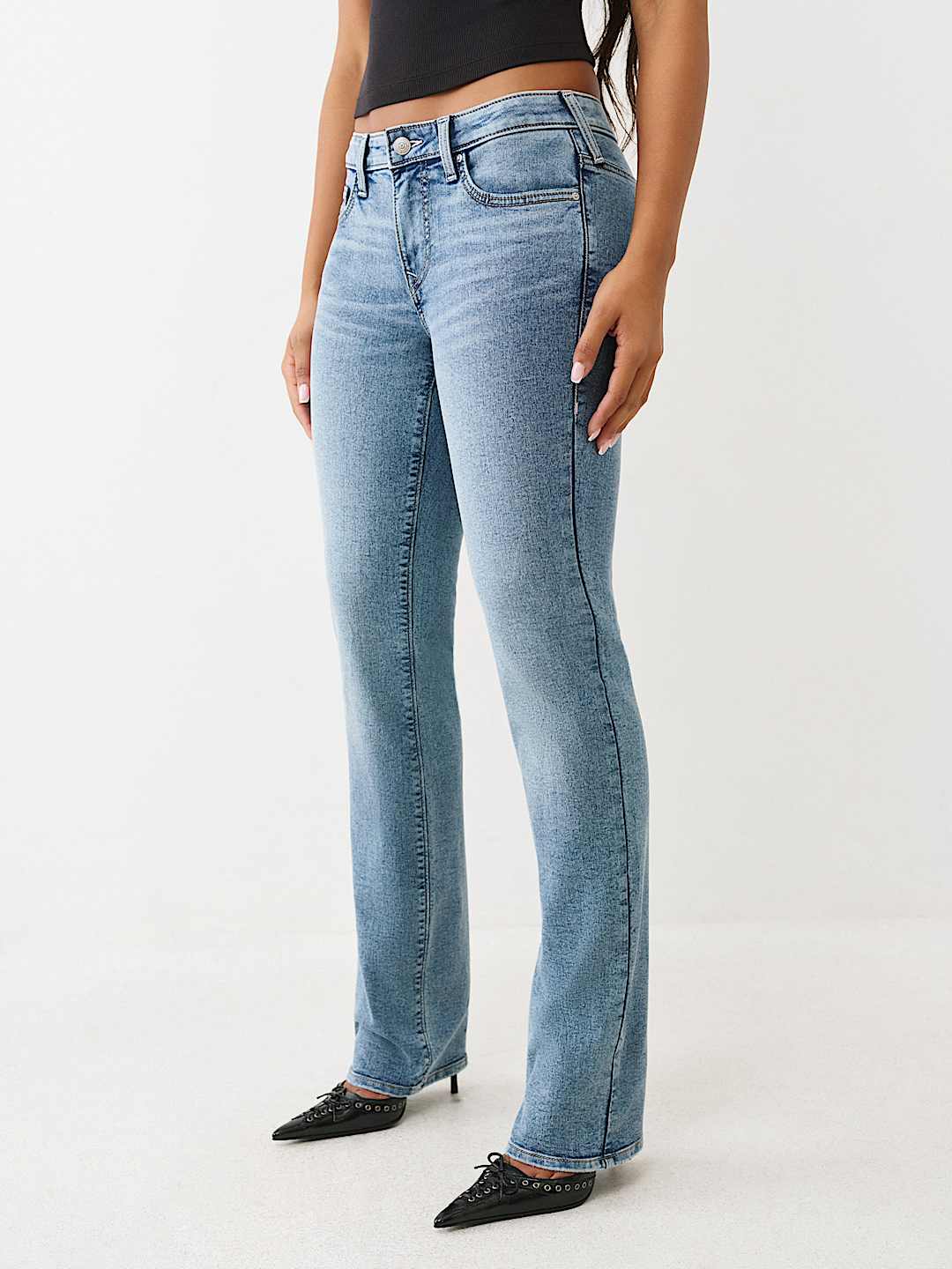 True Religion - BILLIE MID RISE STRAIGHT JEAN
