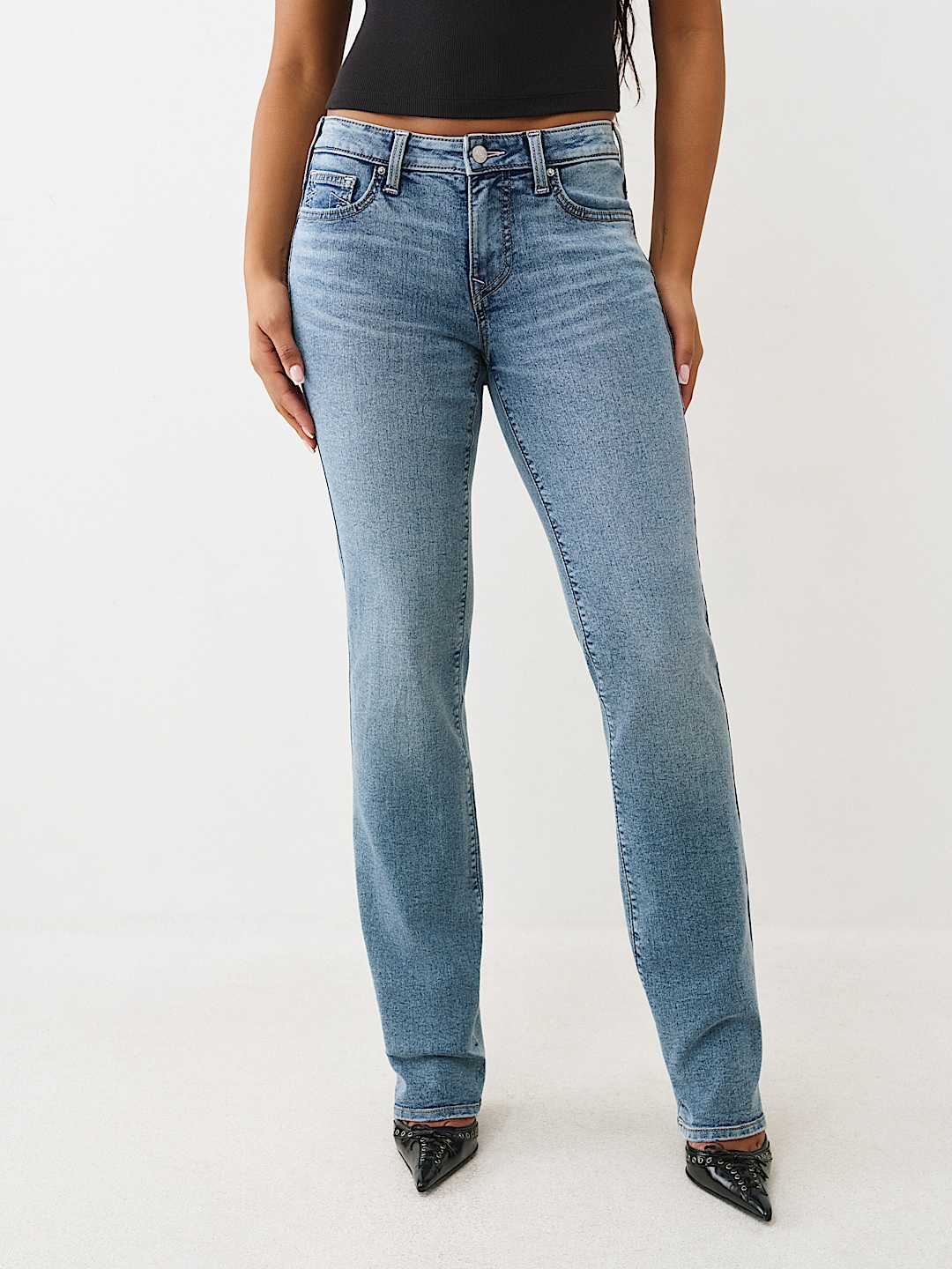 True Religion - BILLIE MID RISE STRAIGHT JEAN