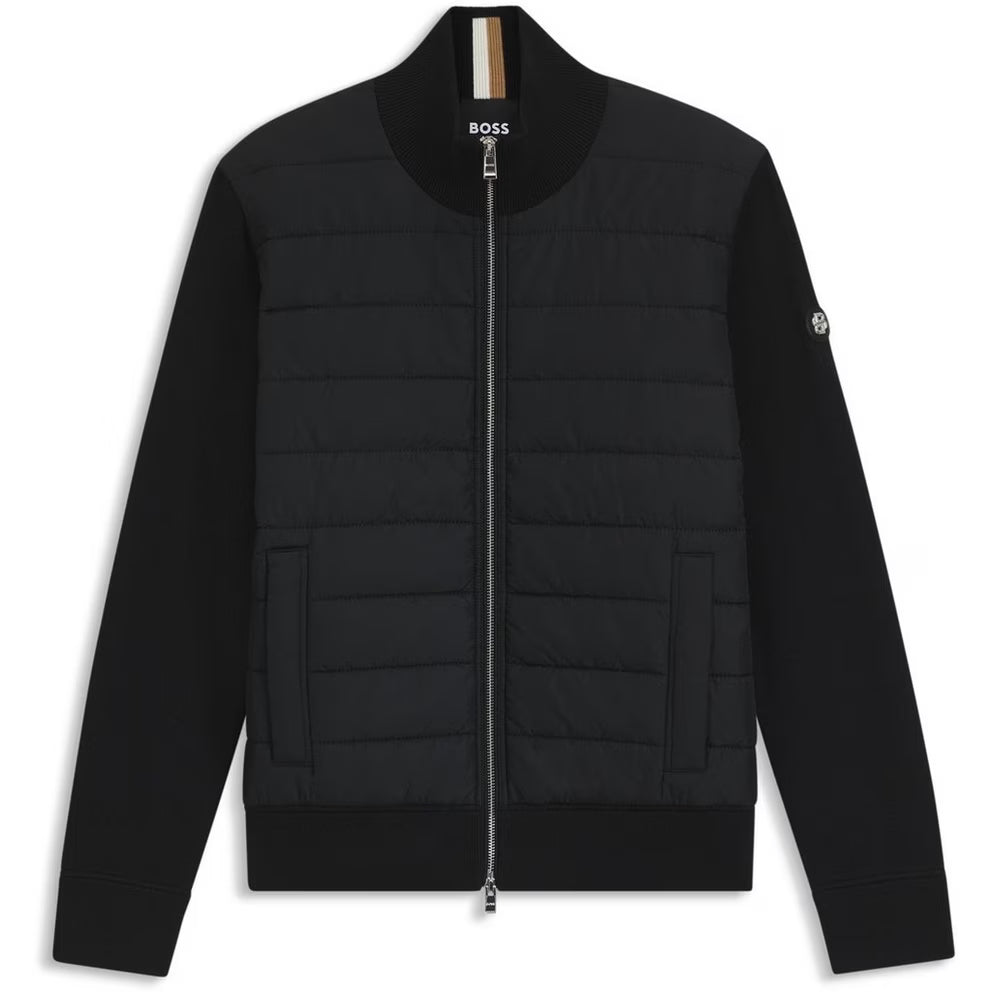 BOSS - Men's Black Long Sleeve Hybrid Jacket
