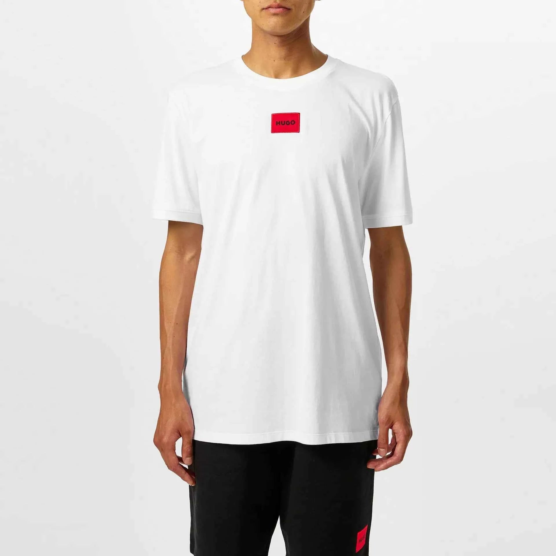 Hugo - Mens HUGO Diragolino Contemporary T-Shirt with Logo Detail