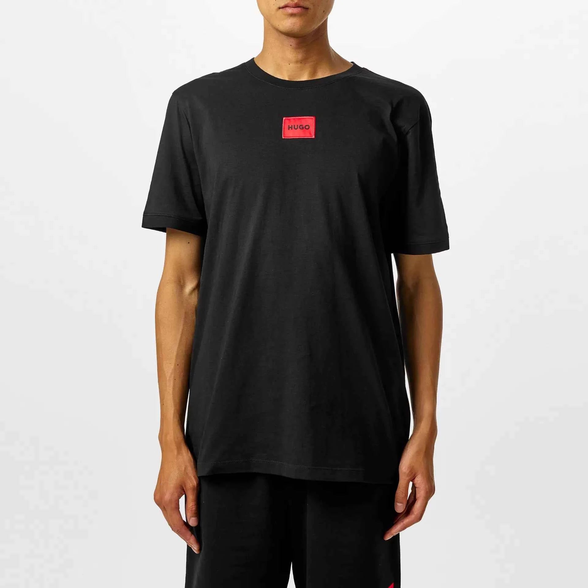Hugo - Mens HUGO Diragolino Contemporary T-Shirt with Logo Detail