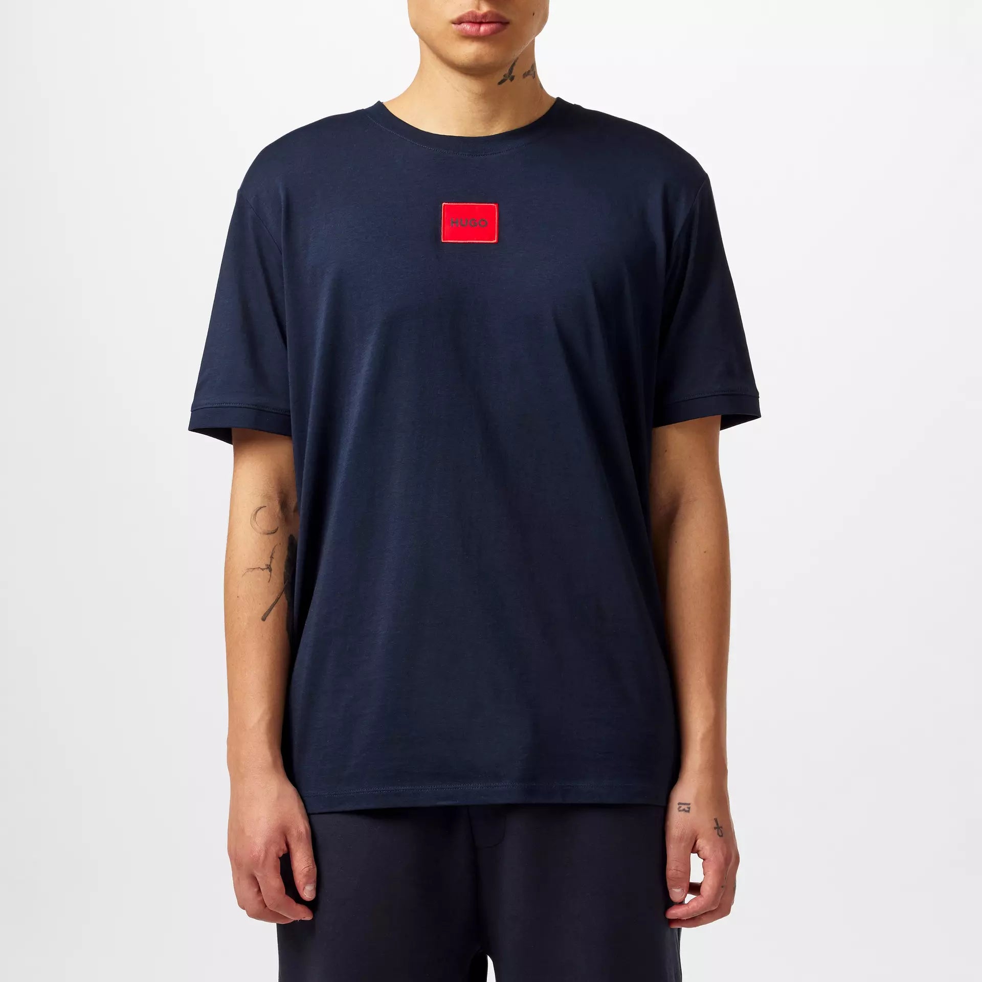 Hugo - Mens HUGO Diragolino Contemporary T-Shirt with Logo Detail