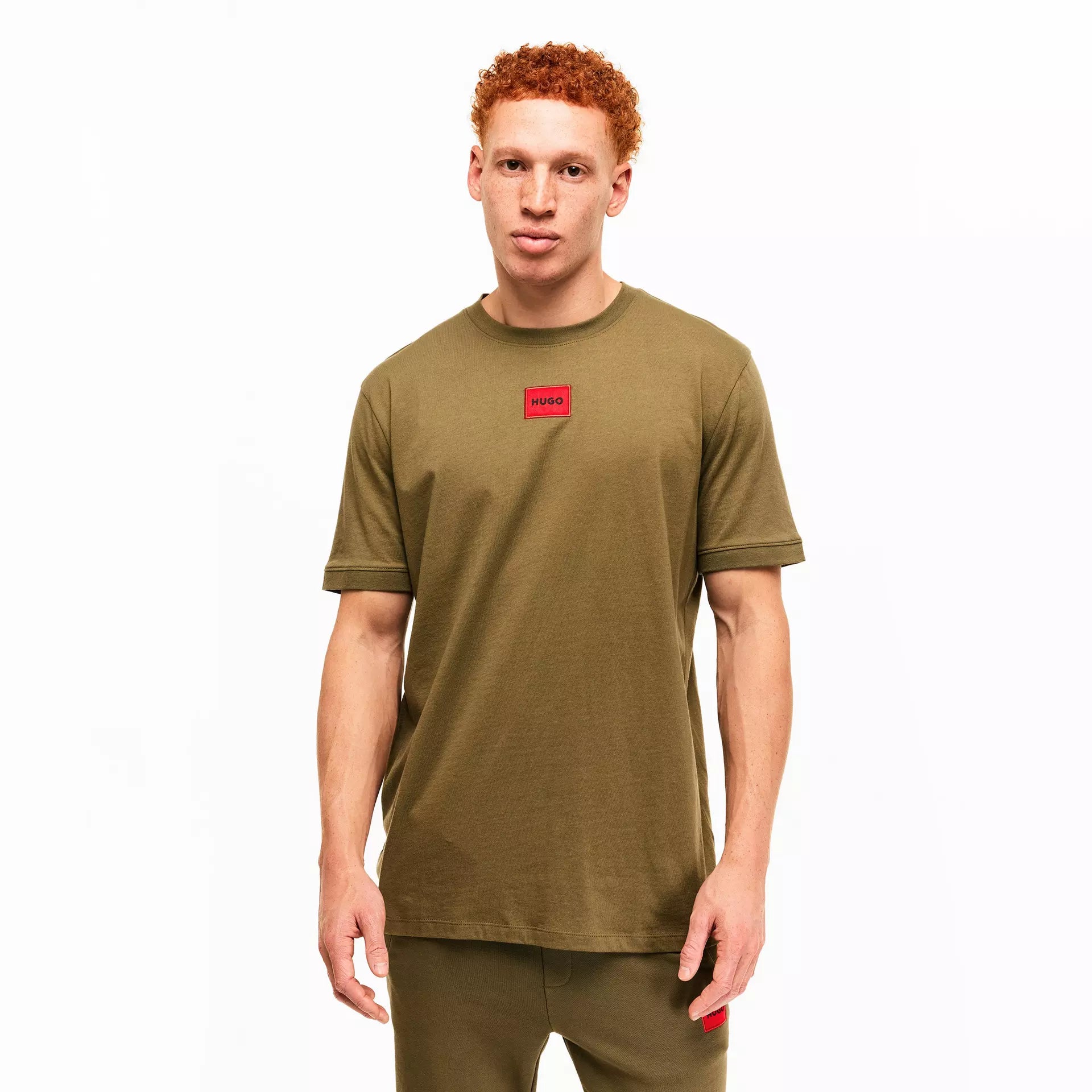 Hugo - Mens HUGO Diragolino Contemporary T-Shirt with Logo Detail