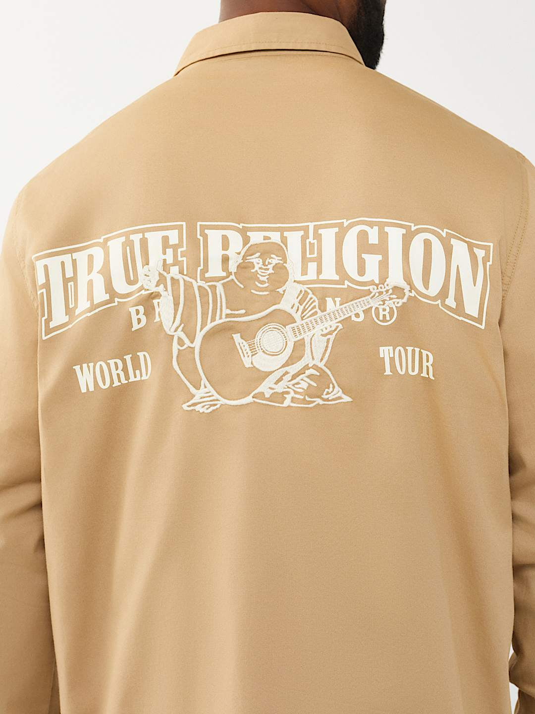 True Religion - Arched Logo Cotton Twill Shirt
