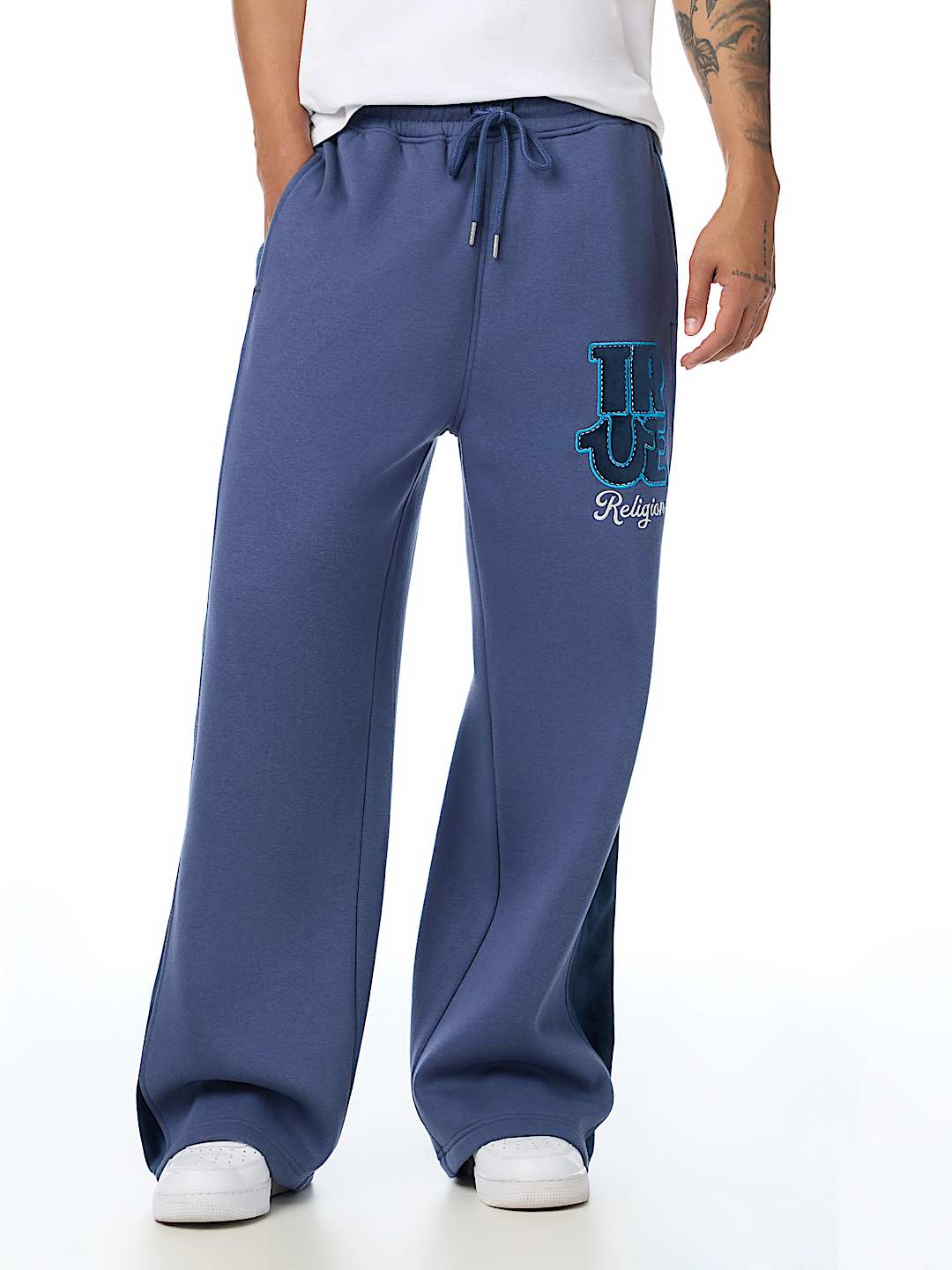 True Religion - Velour Logo Baggy Sweatpant