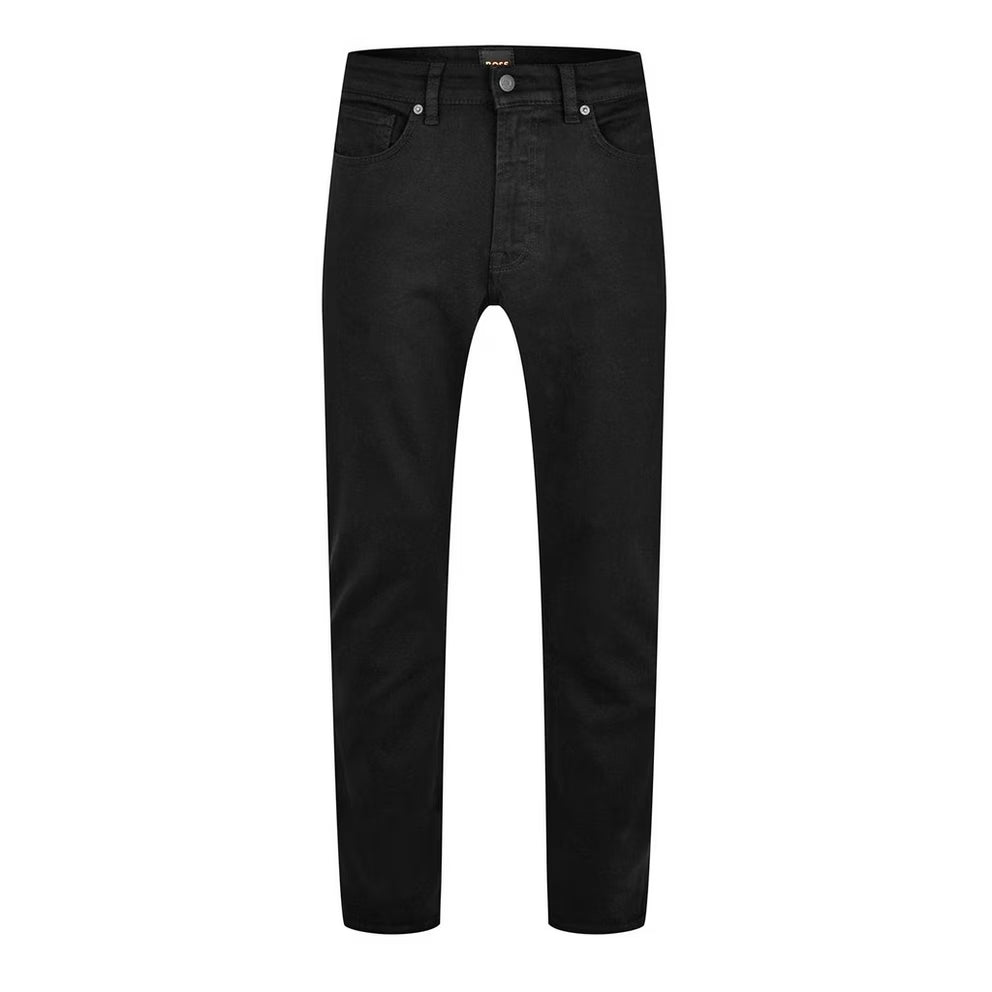 BOSS - Straight Denim Jeans with Logo Detail (ReMaine)