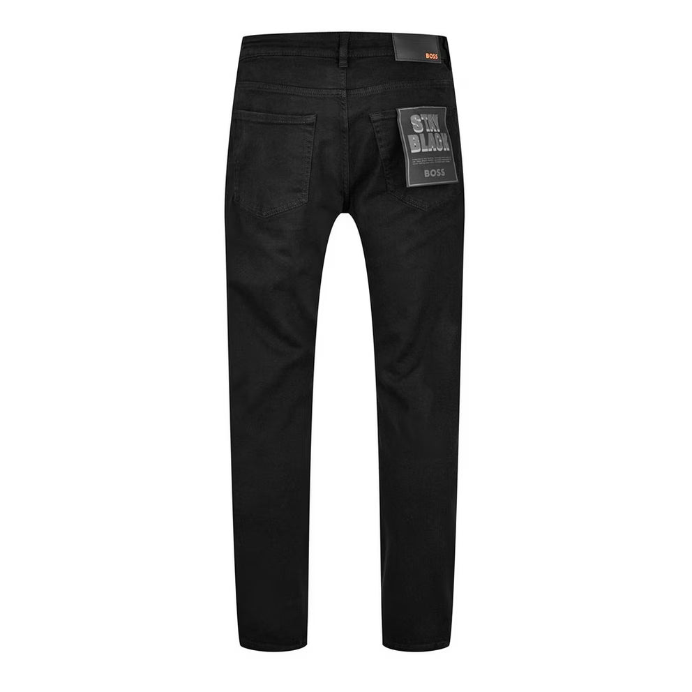 BOSS - Straight Denim Jeans with Logo Detail (ReMaine)