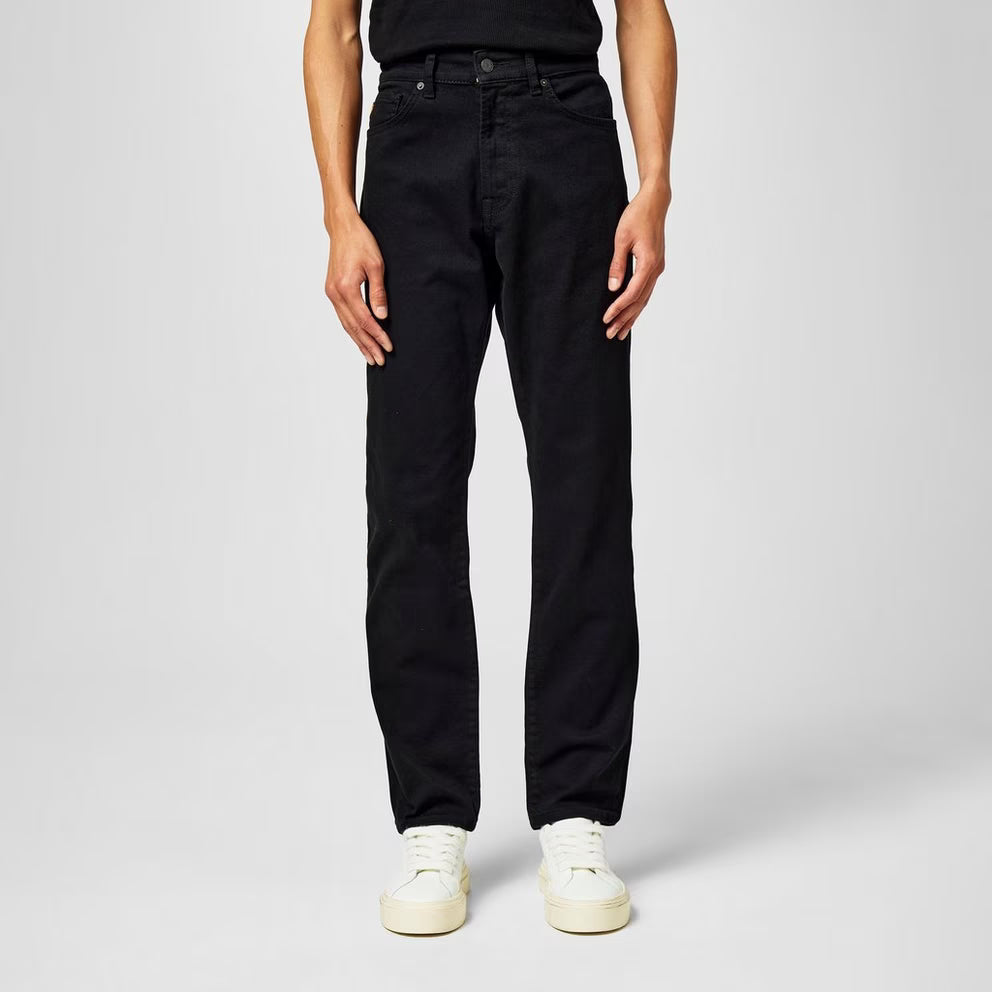 BOSS - Straight Denim Jeans with Logo Detail (ReMaine)