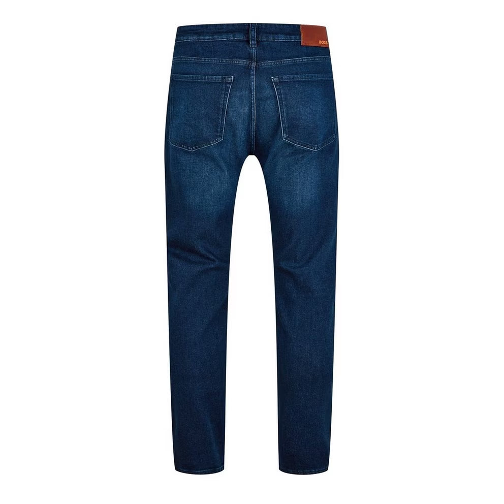 BOSS - Straight Denim Jeans with Logo Detail (ReMaine)