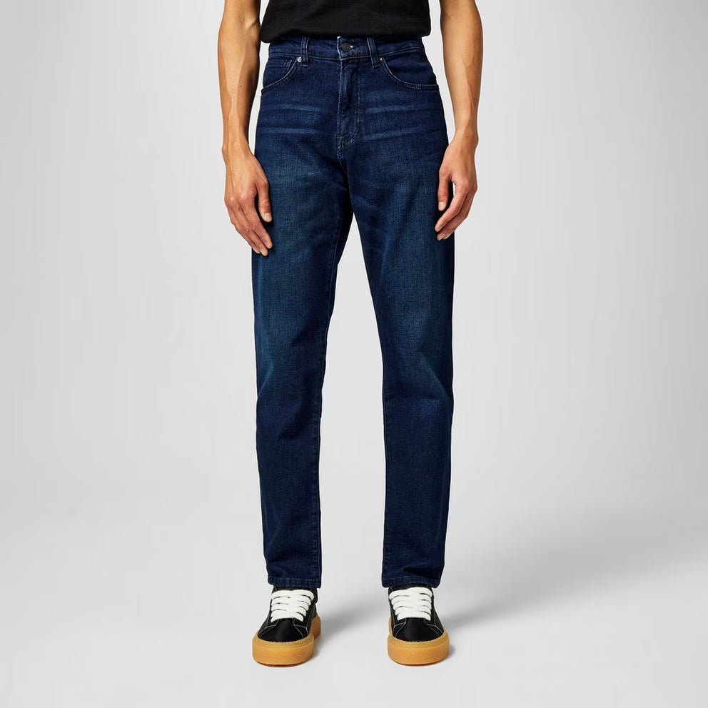 BOSS - Straight Denim Jeans with Logo Detail (ReMaine)