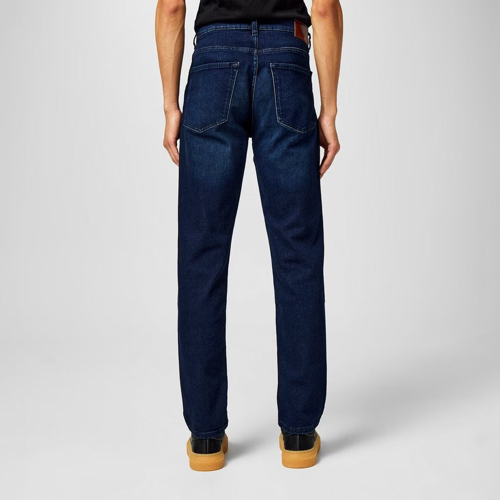 BOSS - Straight Denim Jeans with Logo Detail (ReMaine)