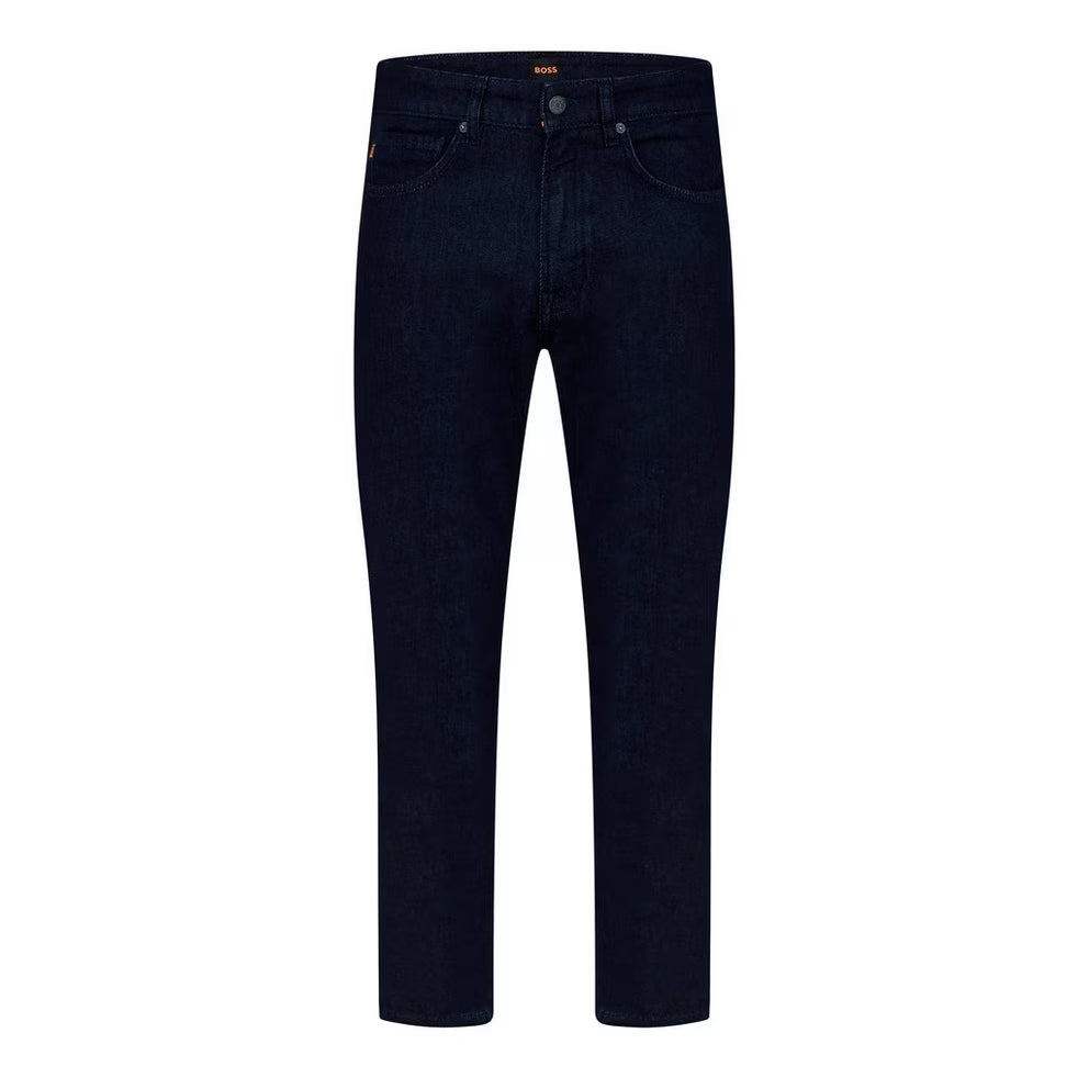 BOSS - Straight Denim Jeans with Logo Detail (ReMaine)
