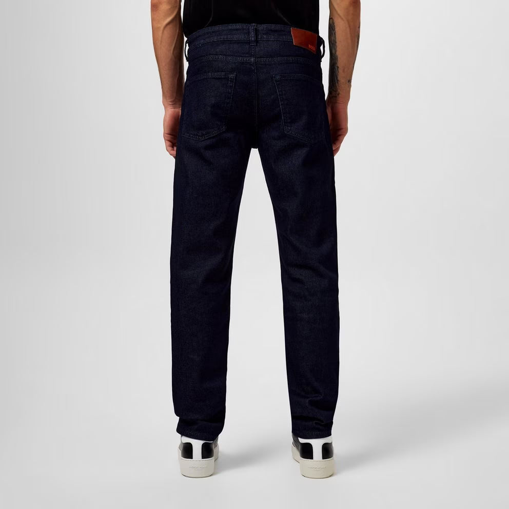 BOSS - Straight Denim Jeans with Logo Detail (ReMaine)