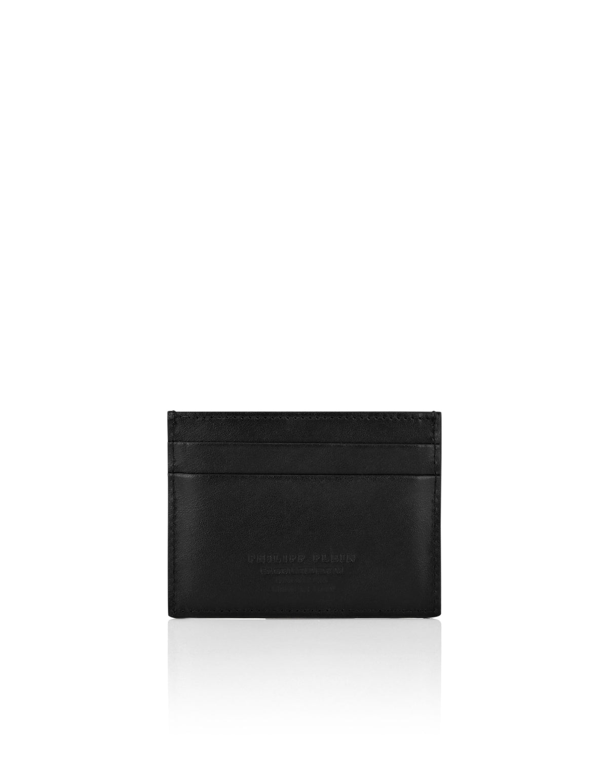 PHILIPP PLEIN - Leather Credit Cards Holder Hexagon