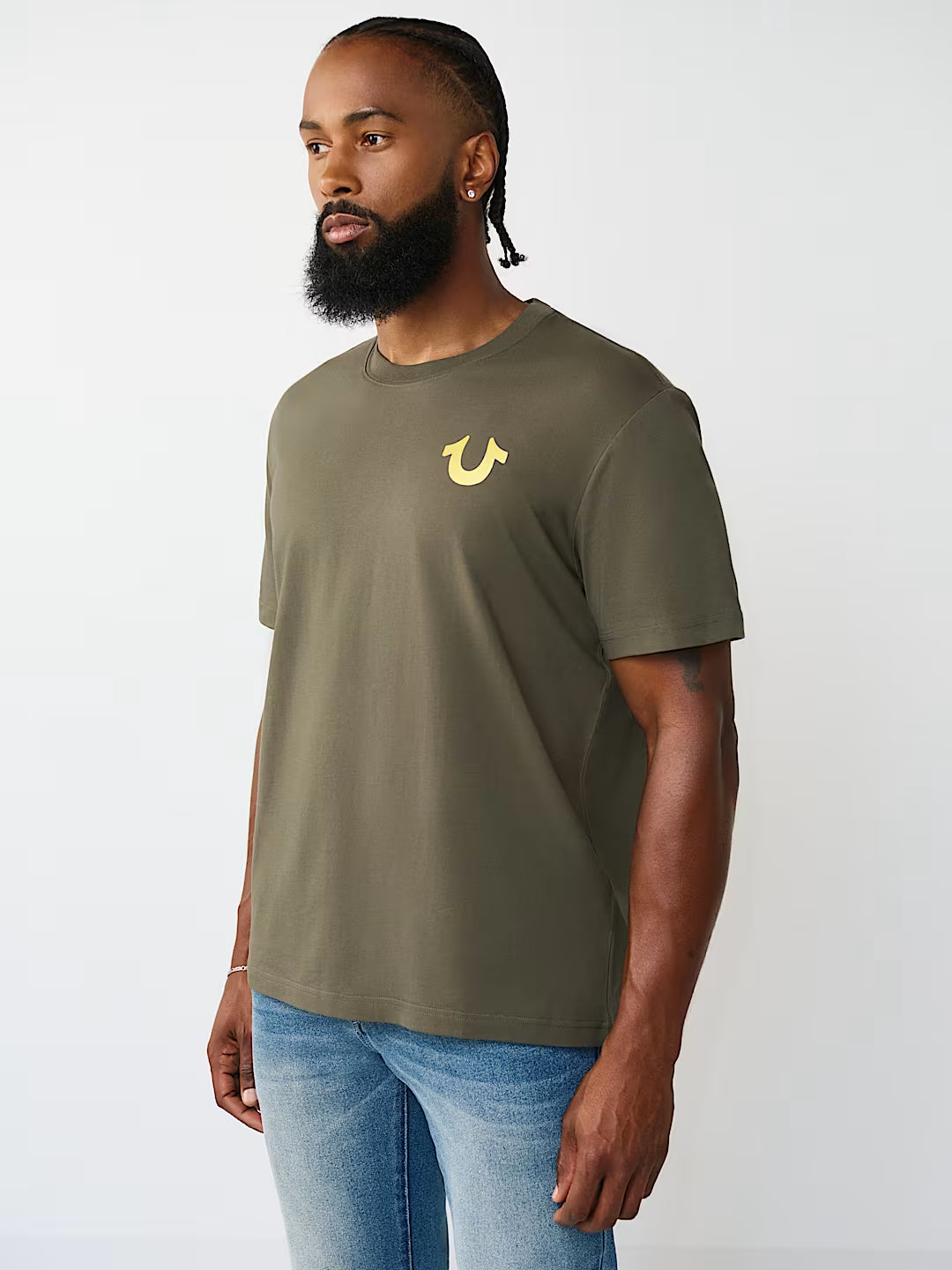 True Religion - Marker Script Buddha Tee
