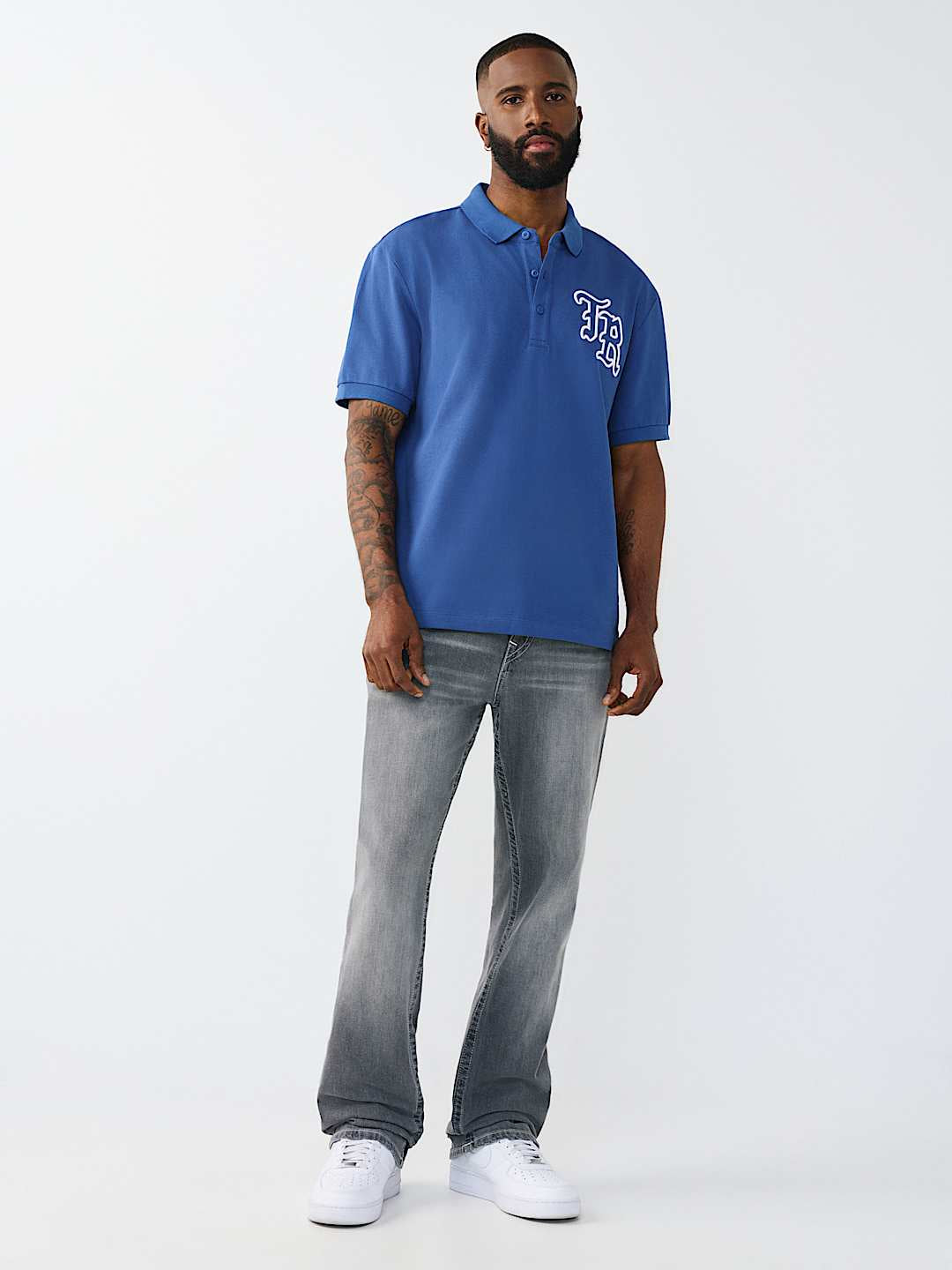True Religion - Embroidered Stitch Dept Polo Shirt